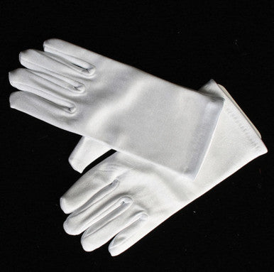 Short White Gloves