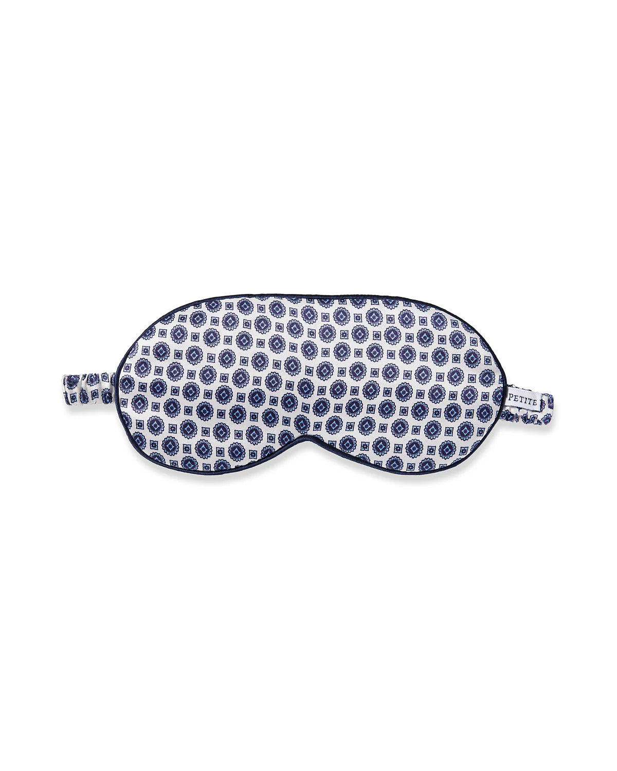 Navy Foulard Silk Adult Sleep Mask