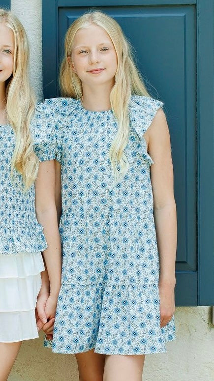 Blue Trellis Layla Dress