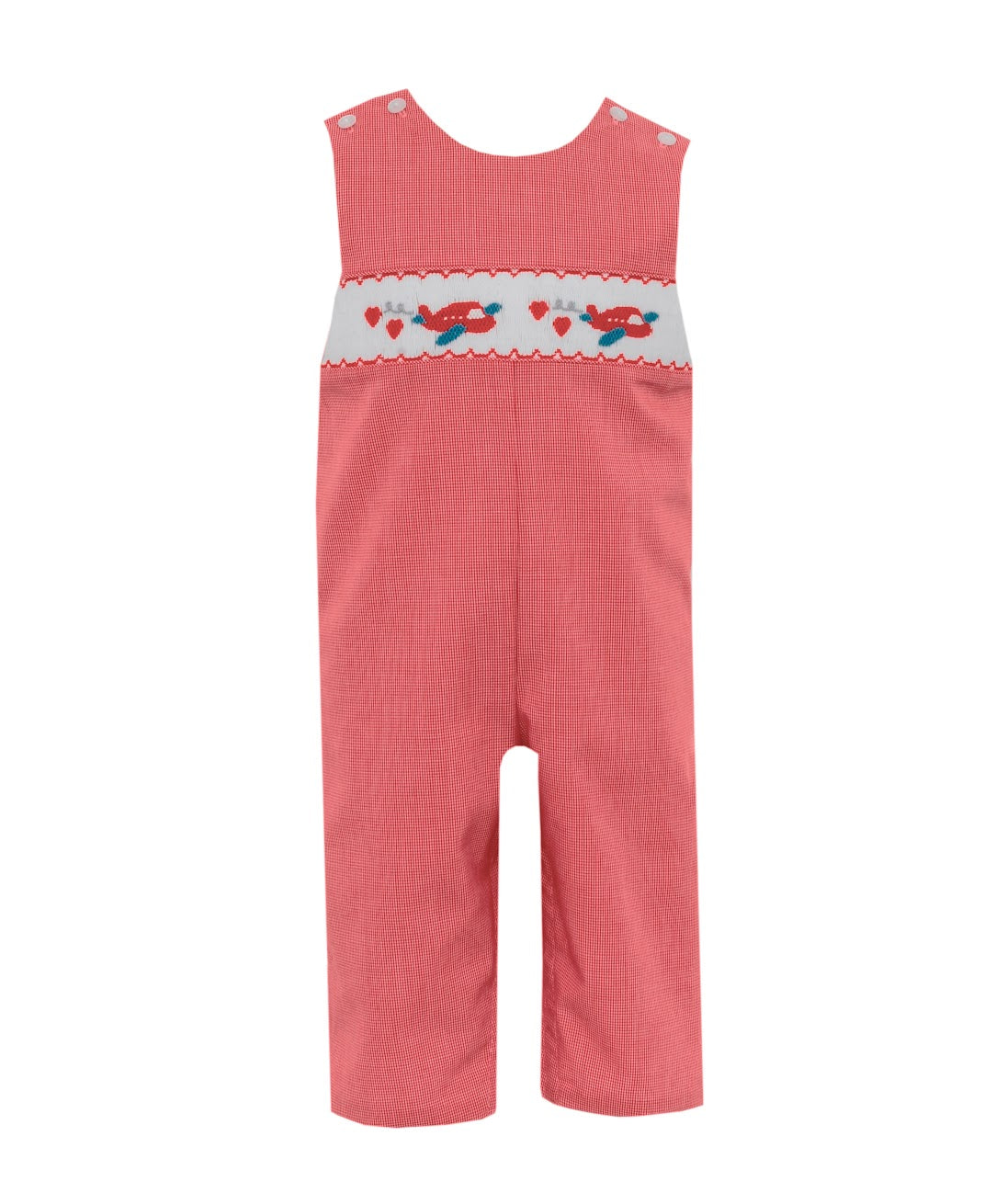 Heart Airplane Smocked Longall