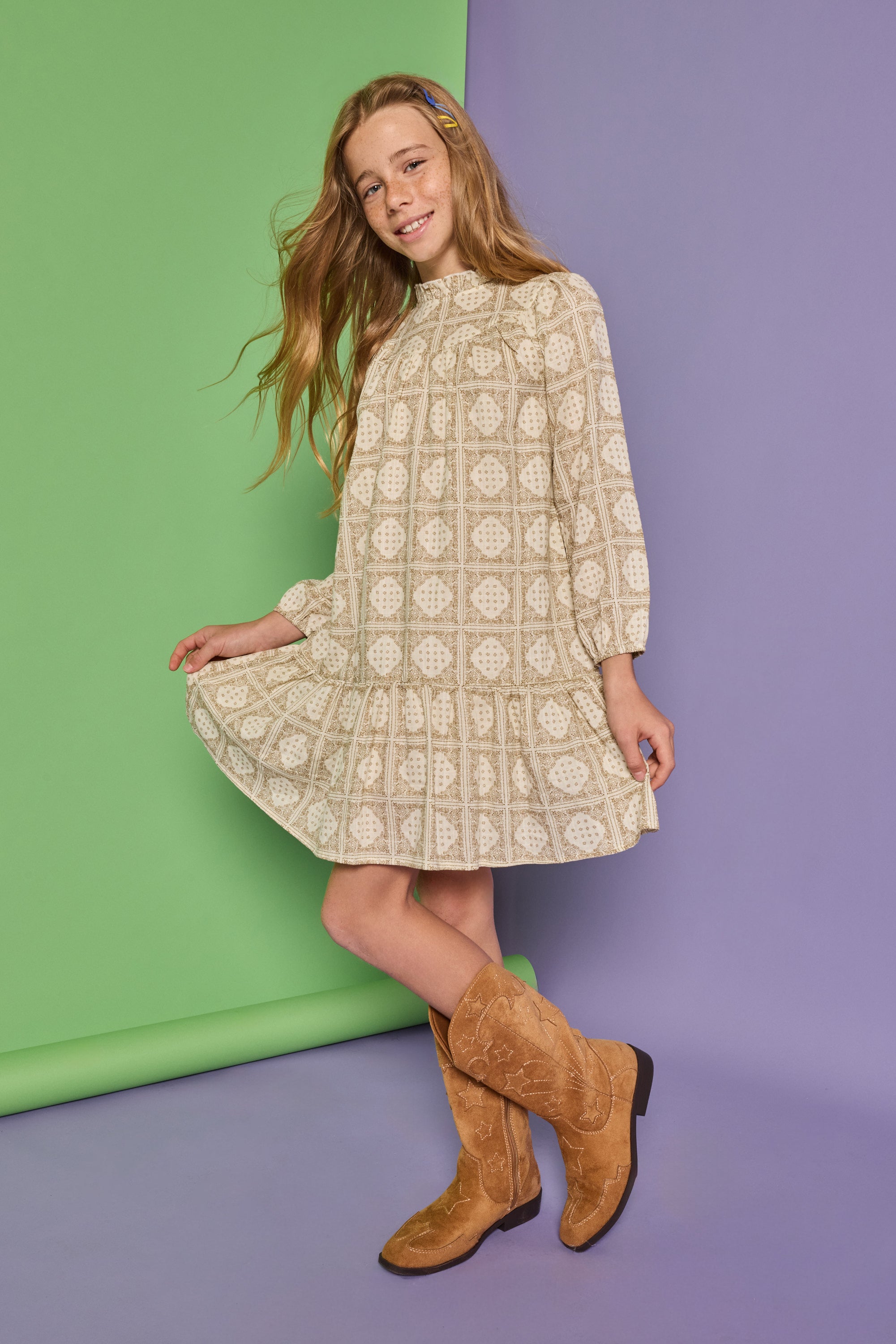 Stone Patchwork Jody Dress