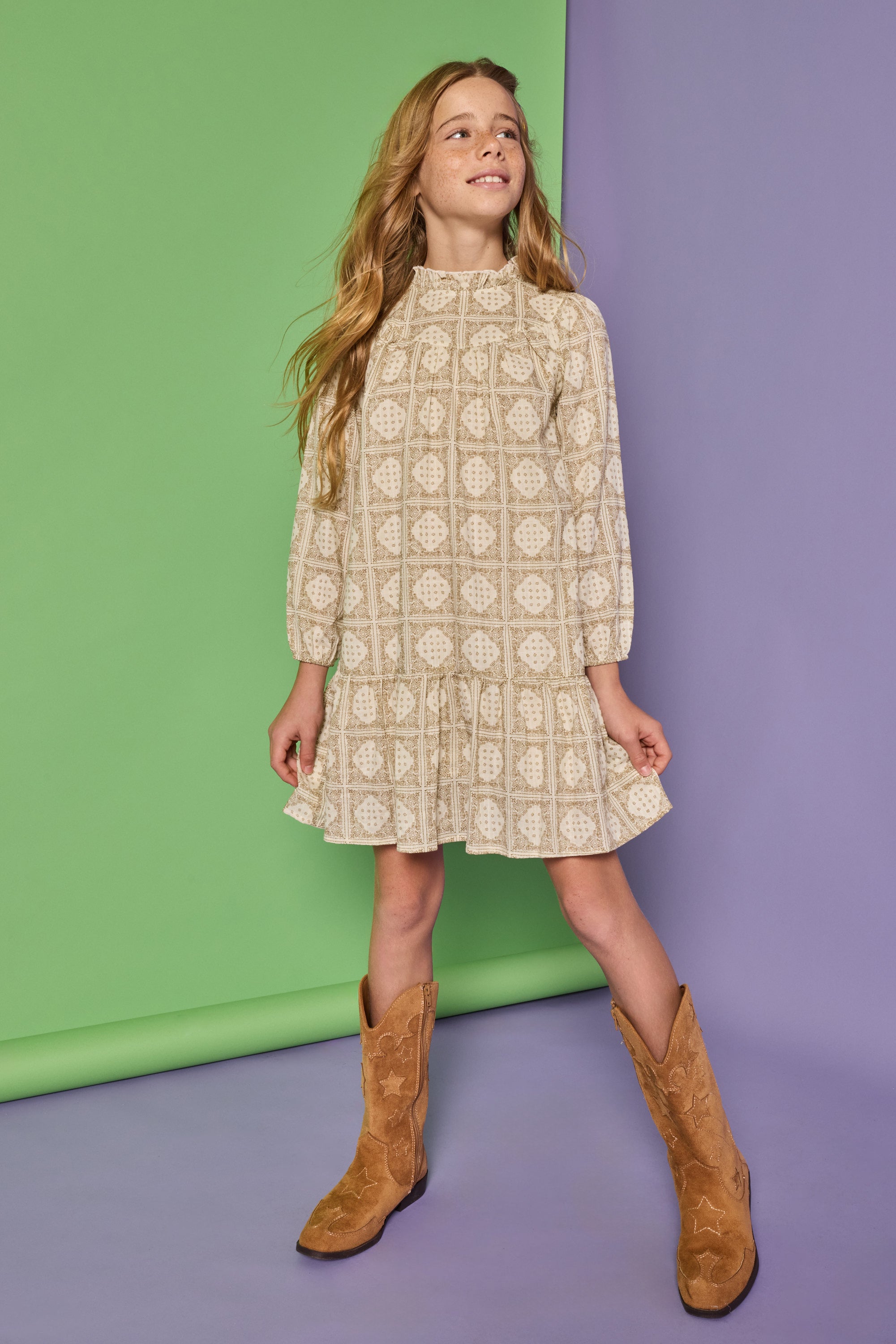 Stone Patchwork Jody Dress
