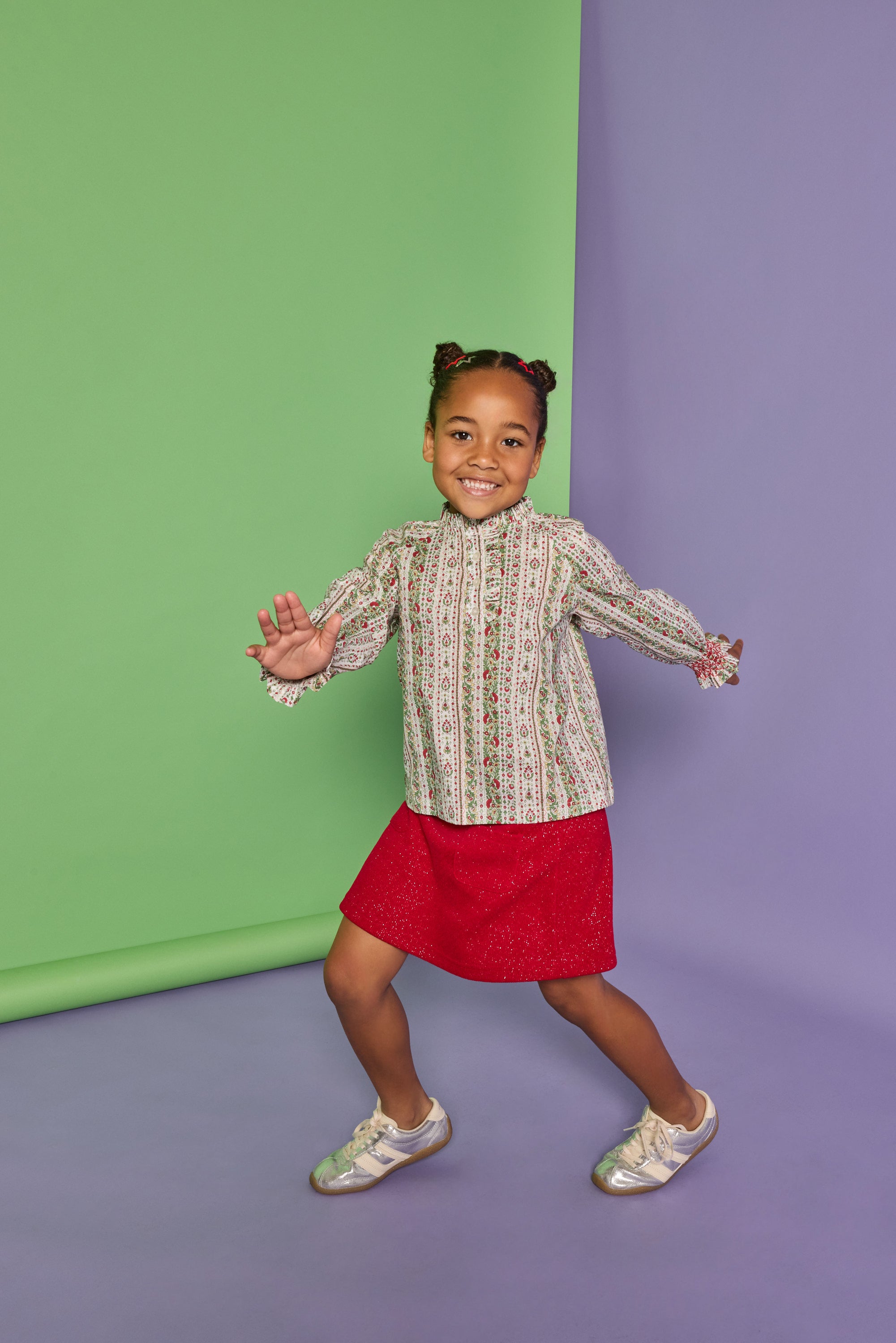 Crimson Patch Pocket Skort