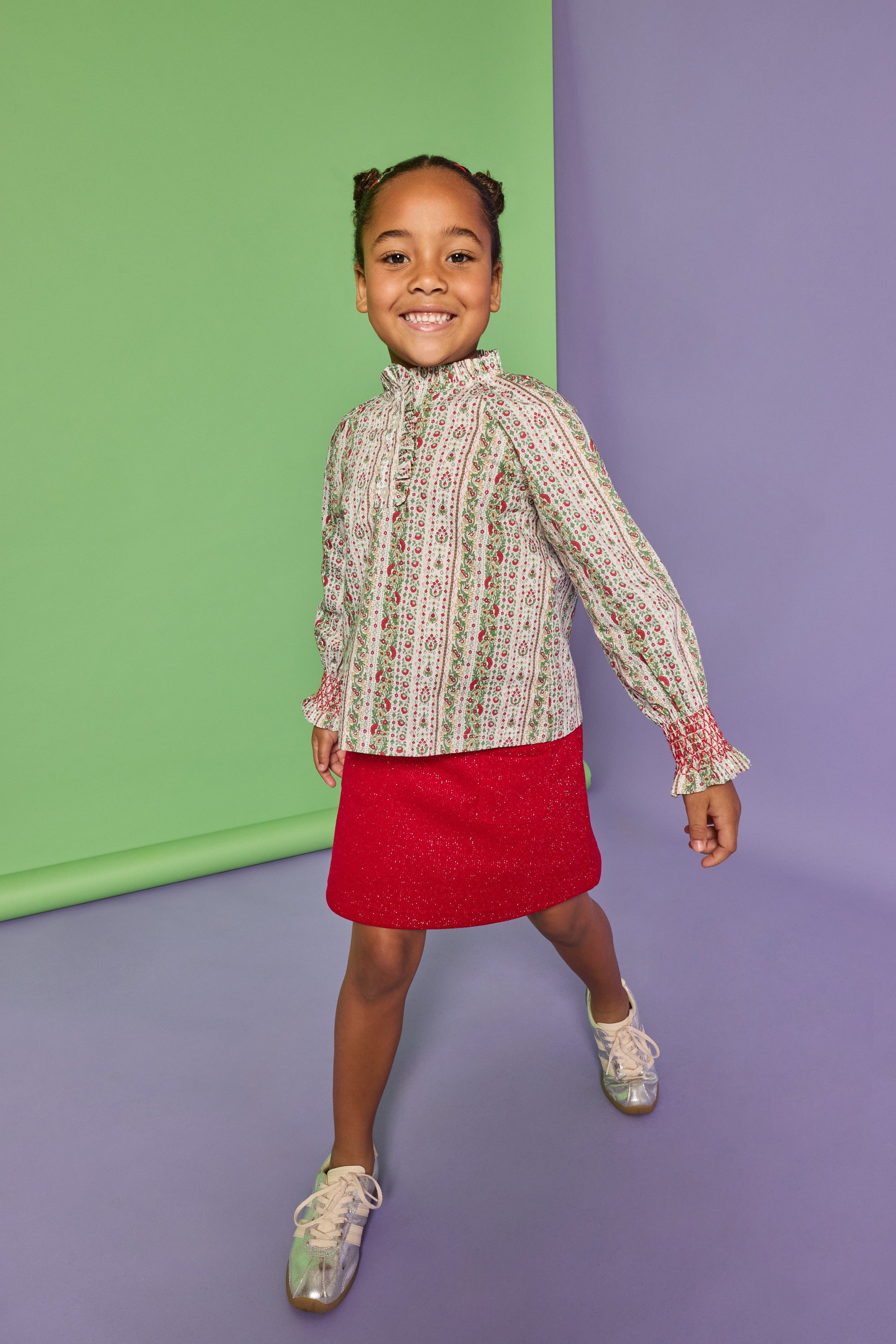 Crimson Patch Pocket Skort