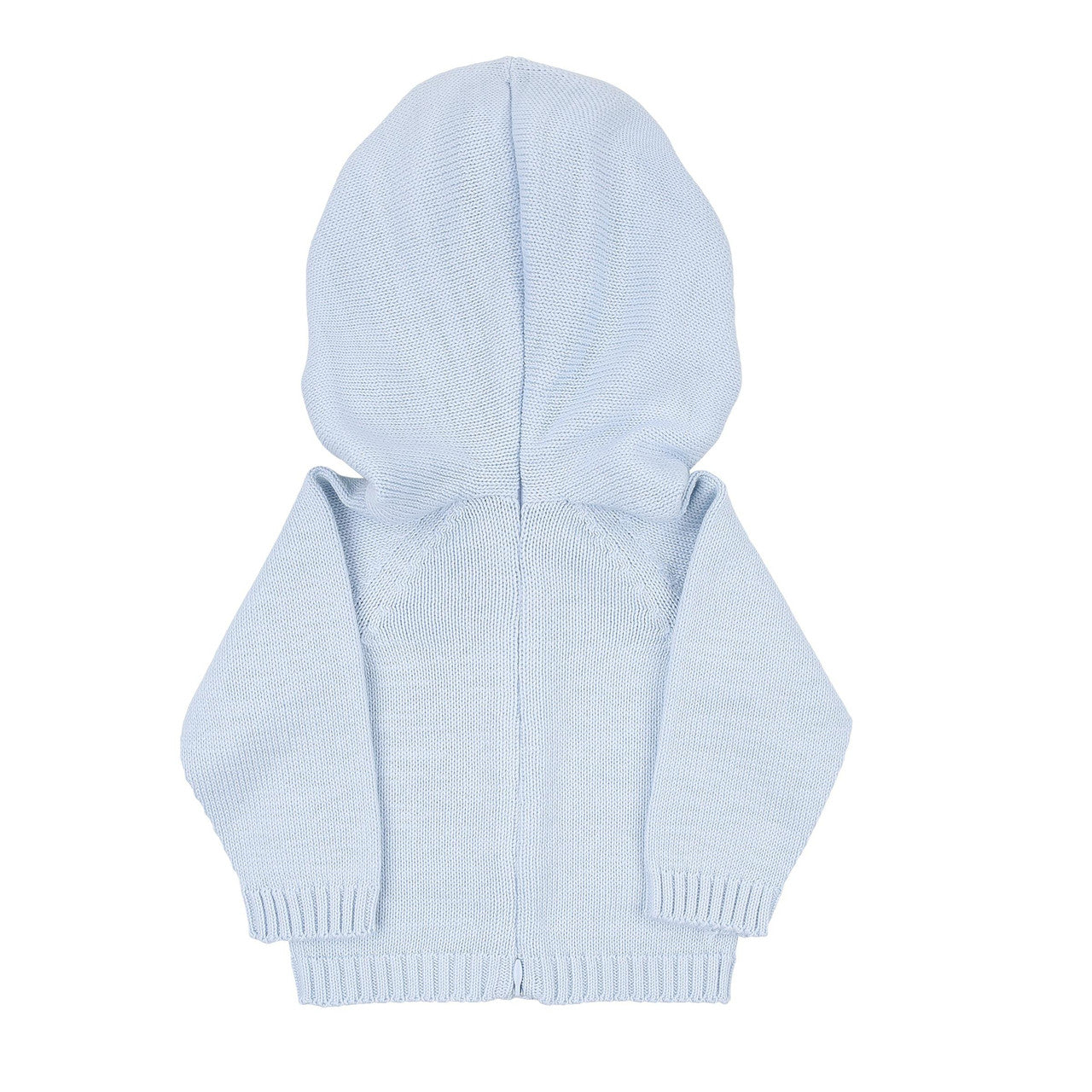 Blue Hooded Zip Pullover