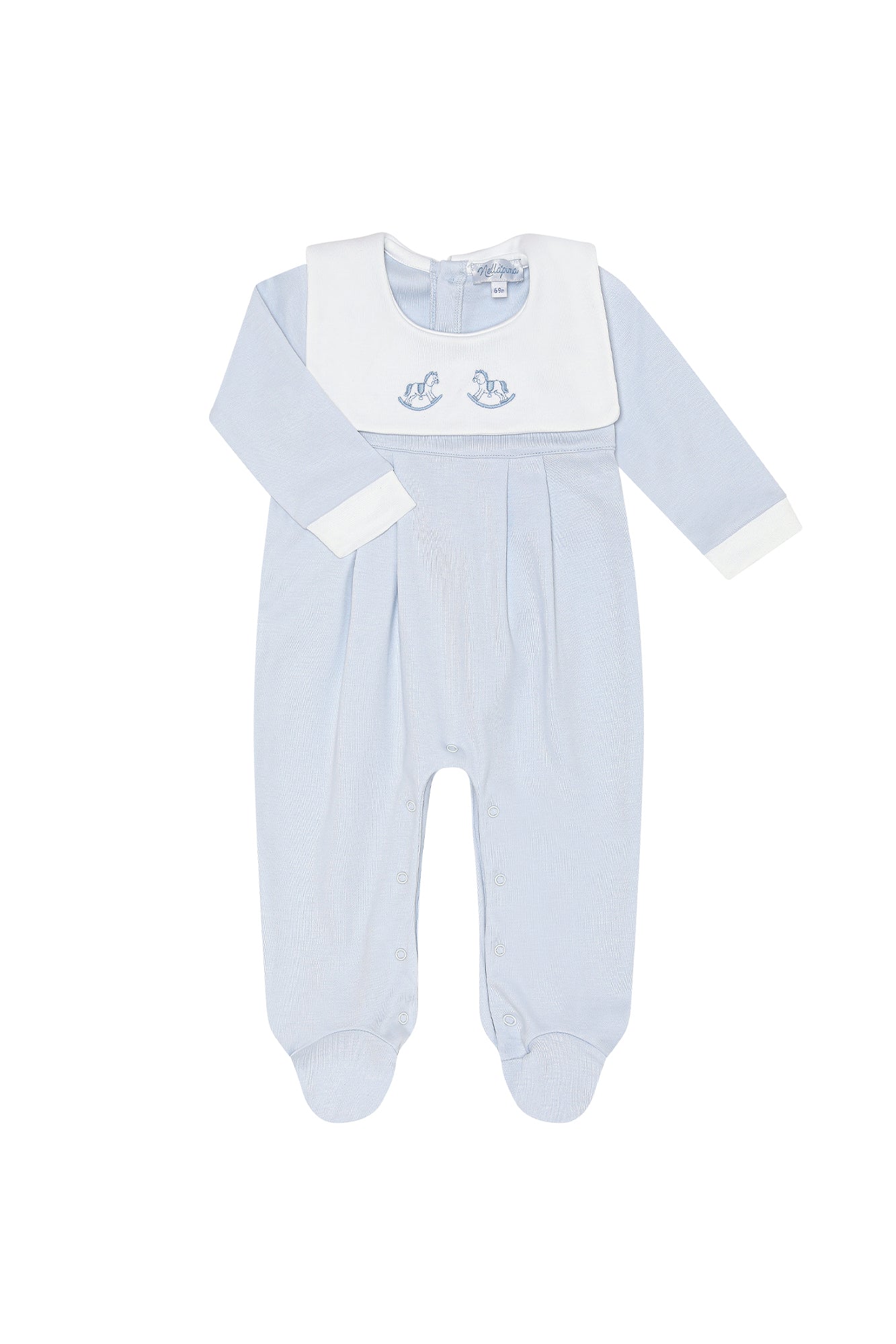 Rocking Horse Blue Footie