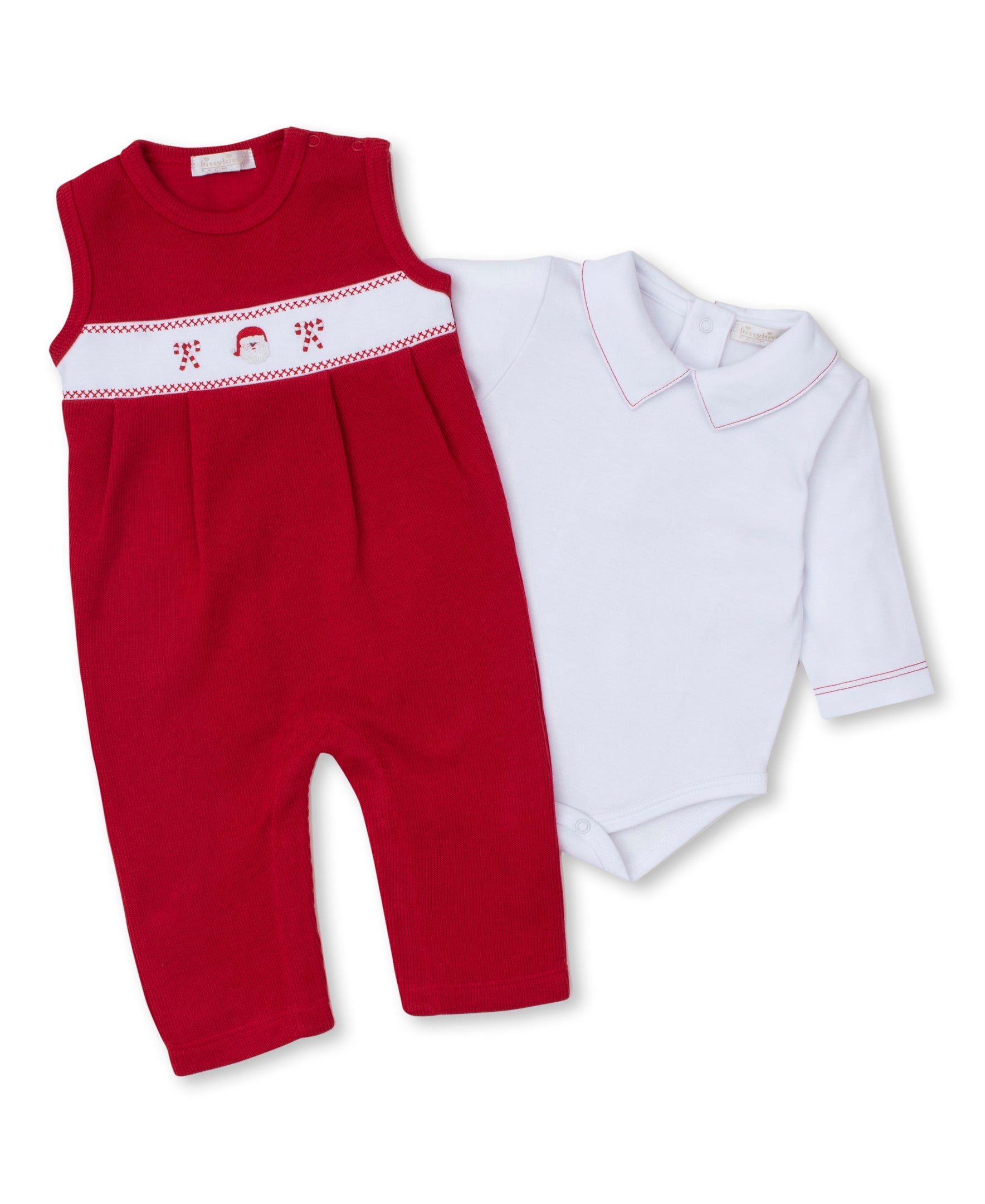 Red CLB Holiday Overall Set