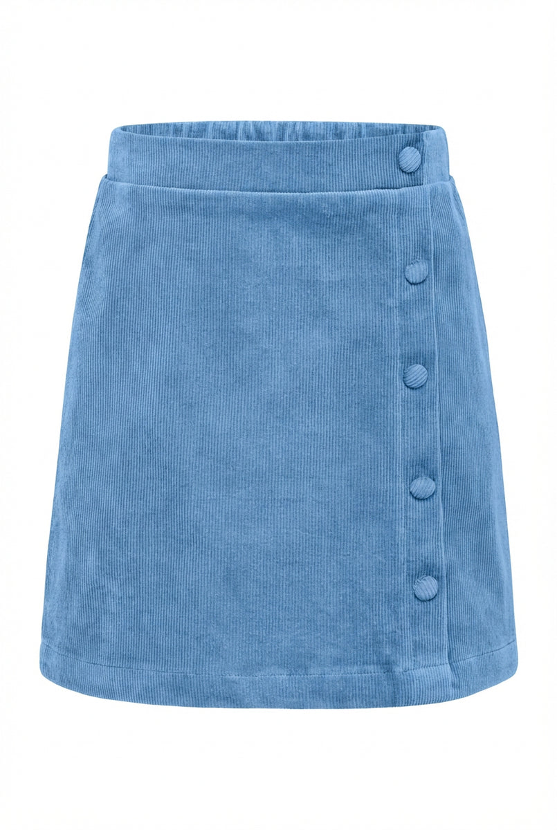 Glacier Blue Cord Reese Skirt