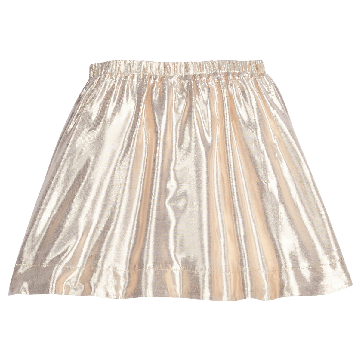 Girl Gold Print Skirt Set -Black main image 1