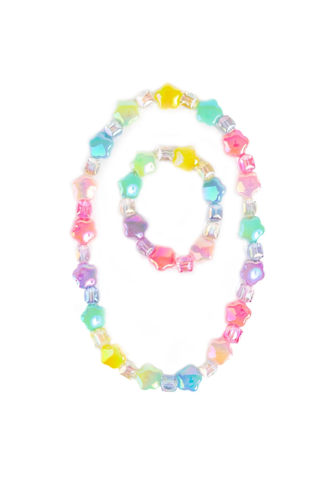 Rainbow Star Necklace Set