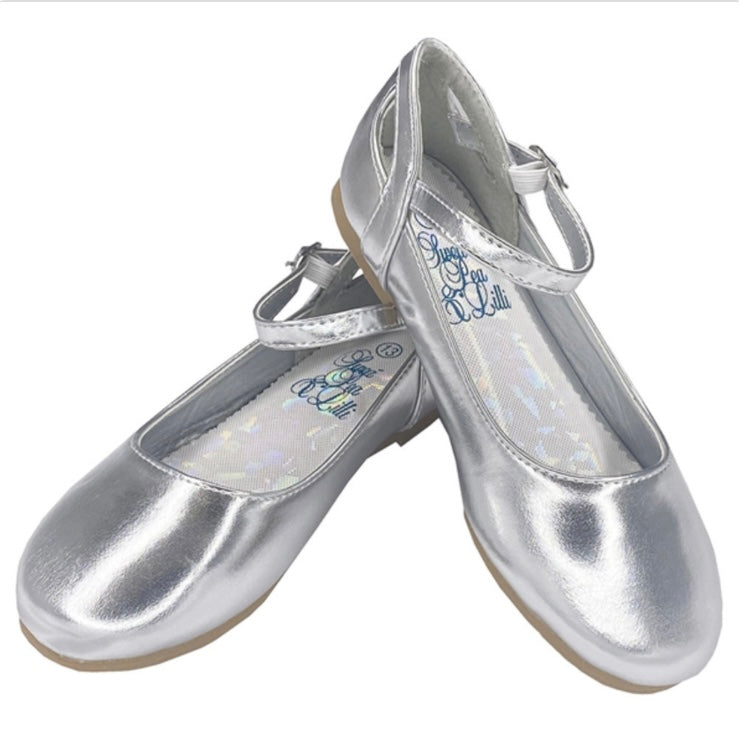 Silver Elsa Flats