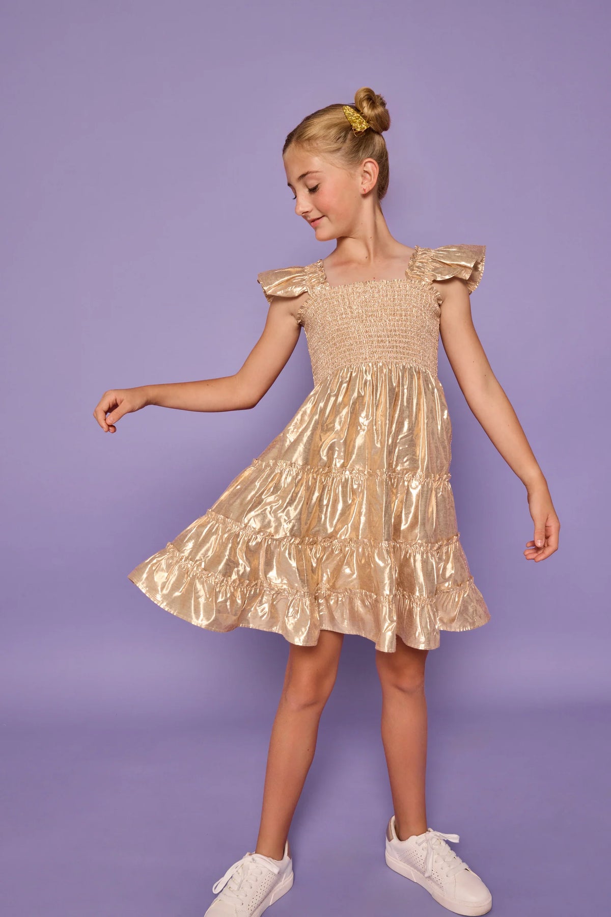 Gold Twirl Dress