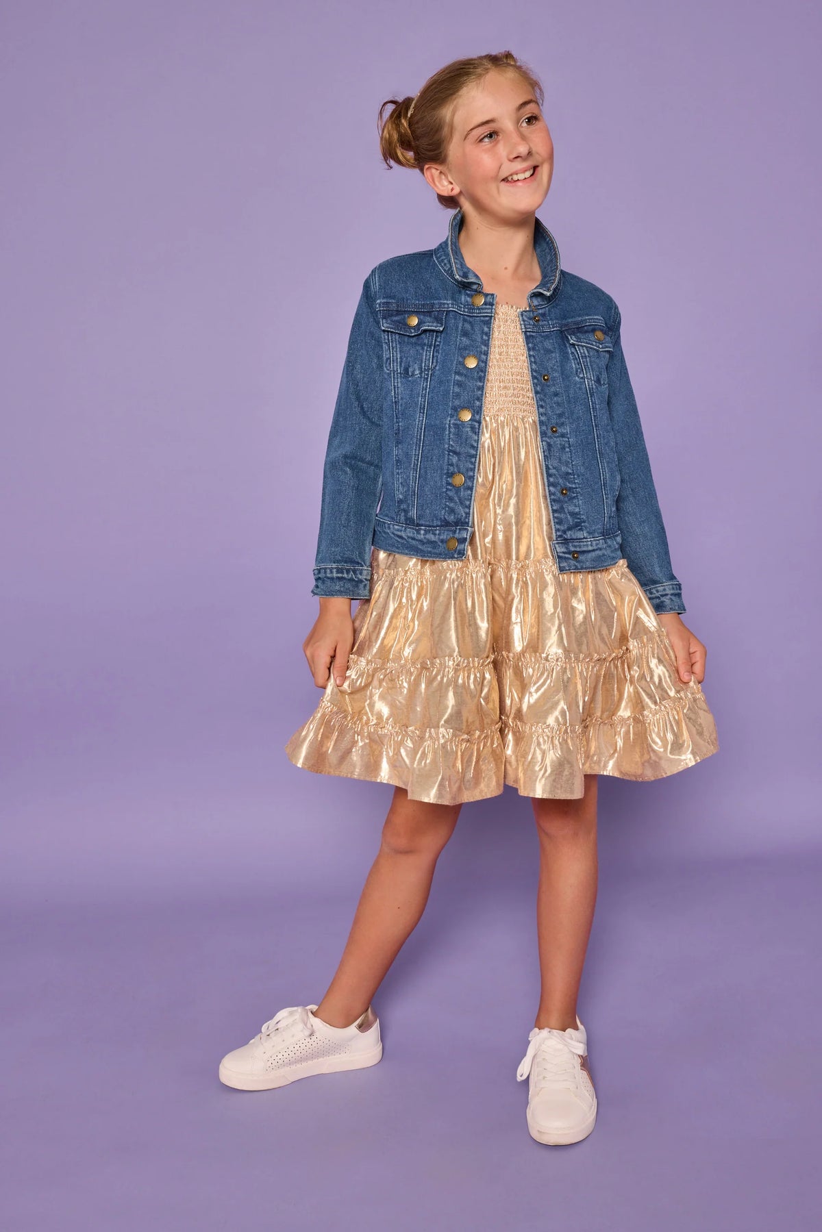 Gold Twirl Dress