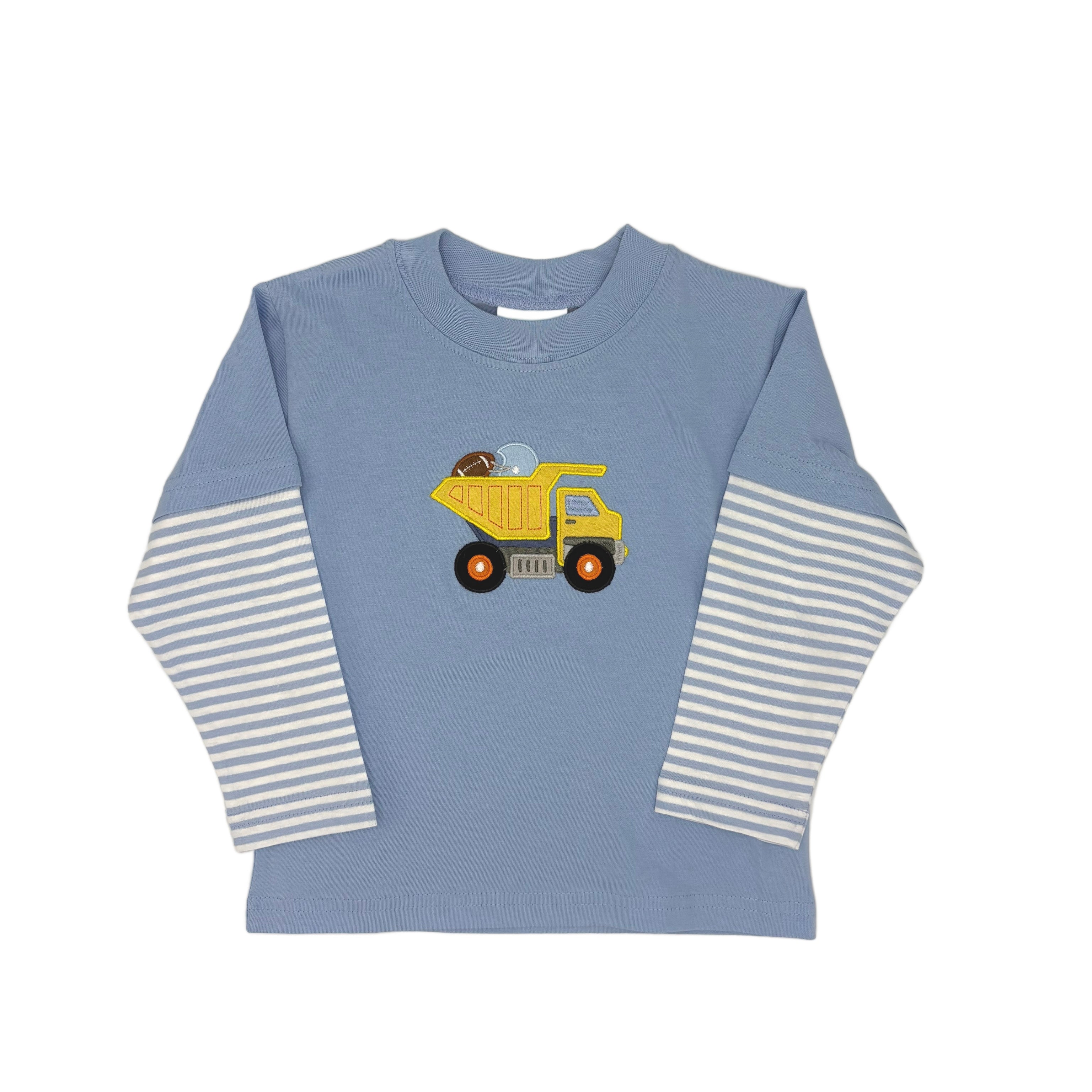 L/S Blue Dump Truck Sports Shirt
