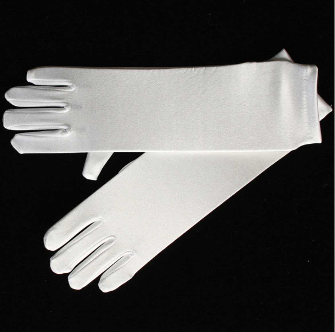 Long White Gloves - L (8-12)