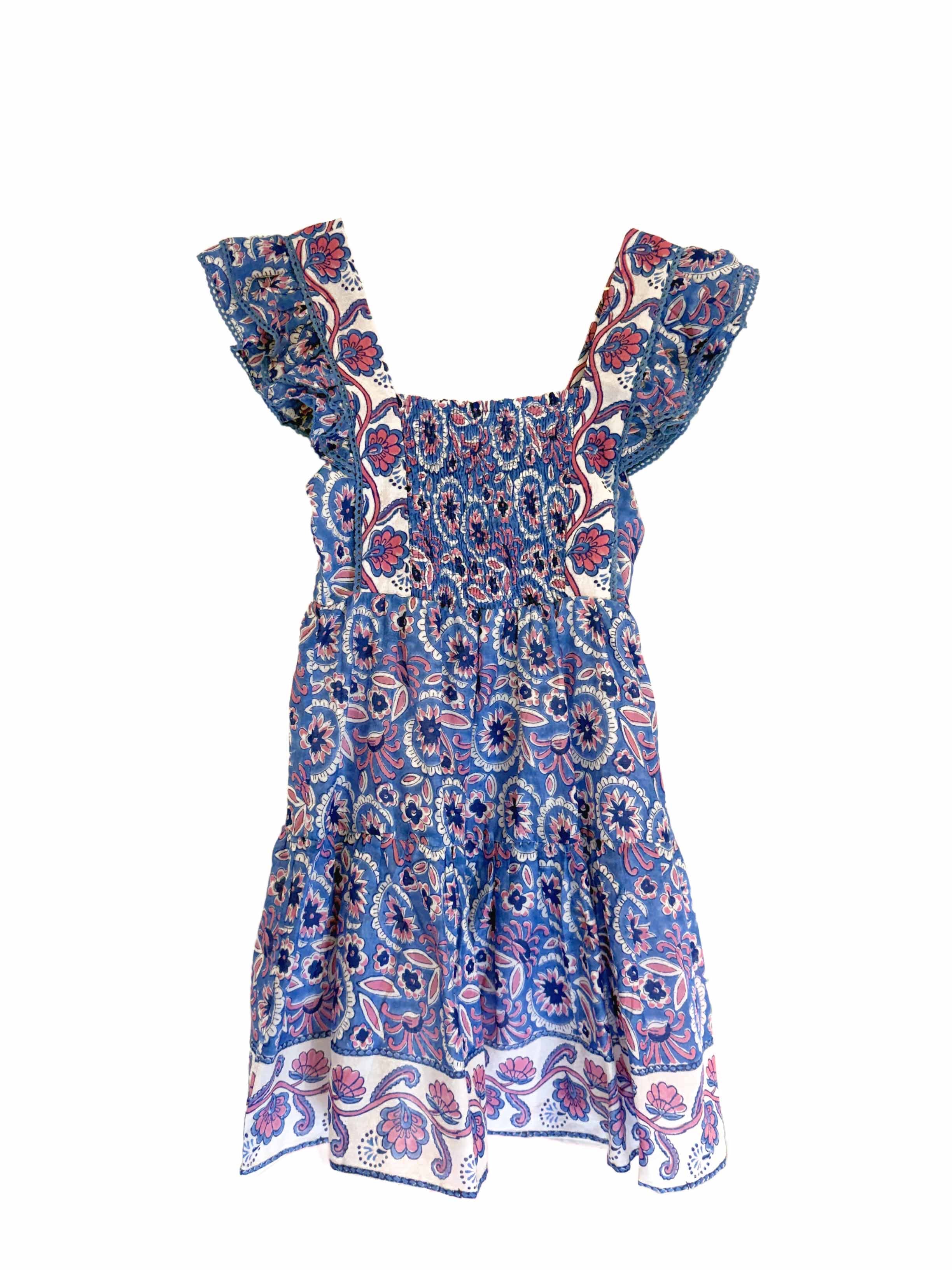 Blue Tile Jennifer Dress S Blue Tile Jennifer Dress S