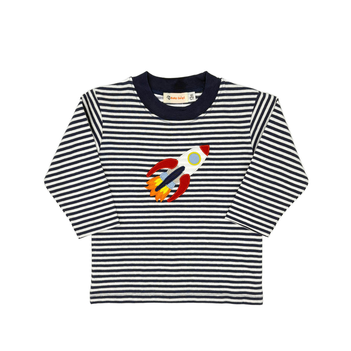 LS Navy Striped Rocket Shirt