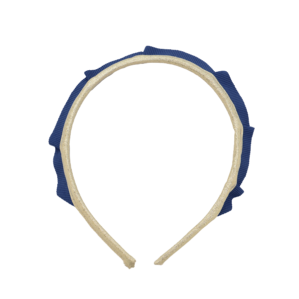 Gold/Navy Blue Party Crown Headband