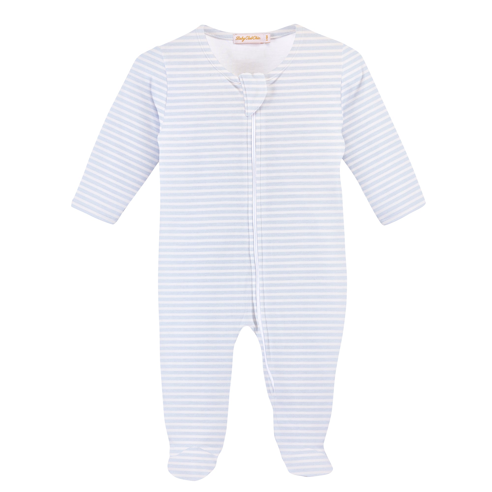 Light Blue Stripes Footie