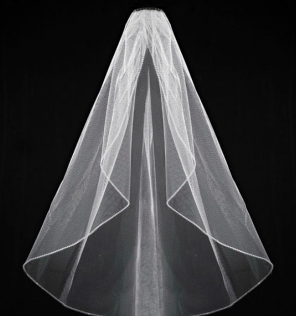 Rhinestone Edge Veil