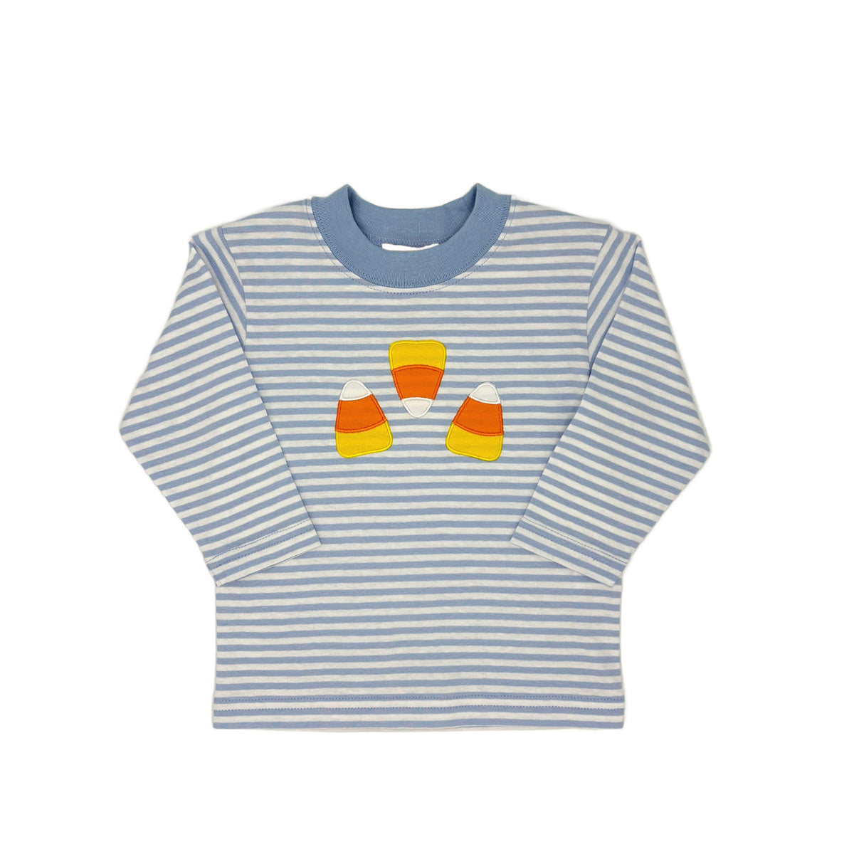 Blue Stripe Candy Corn Shirt