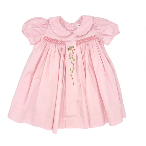 pink smocked christmas dress Christmas Icons Smocked Pink Dress 12M