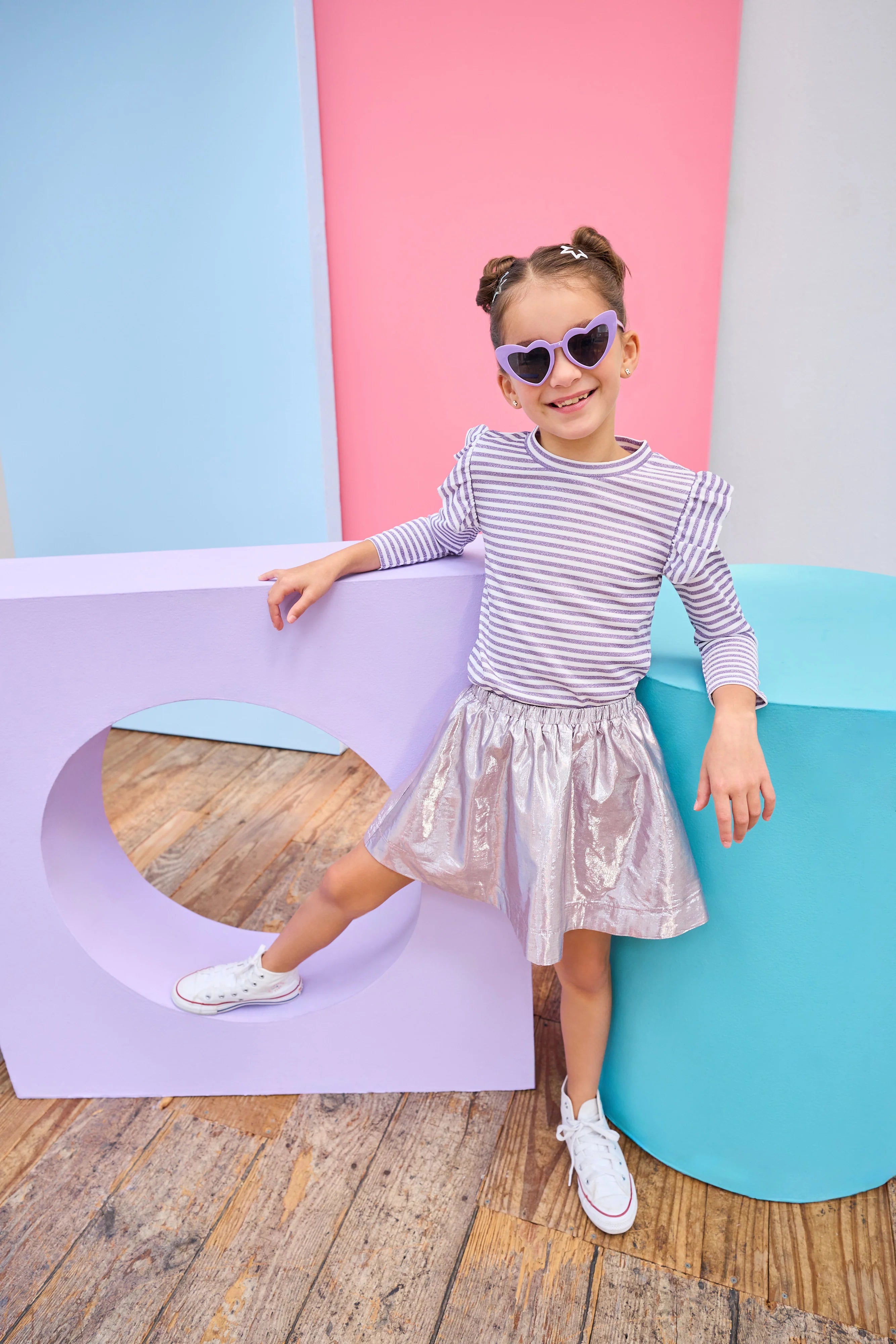 Sugarplum Metallic Skort