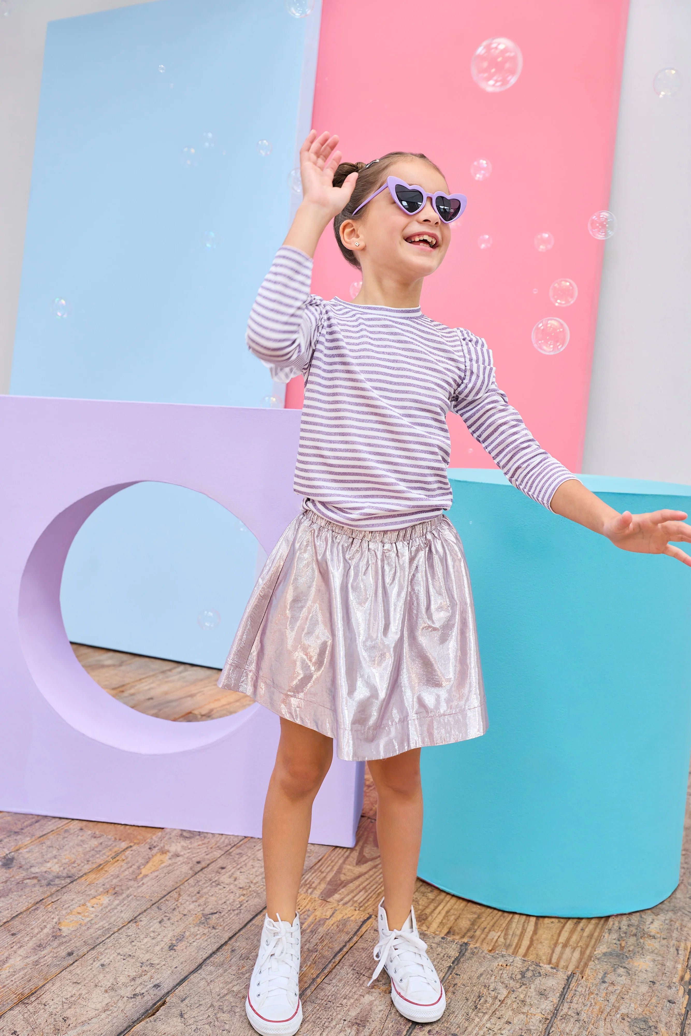 Sugarplum Metallic Skort