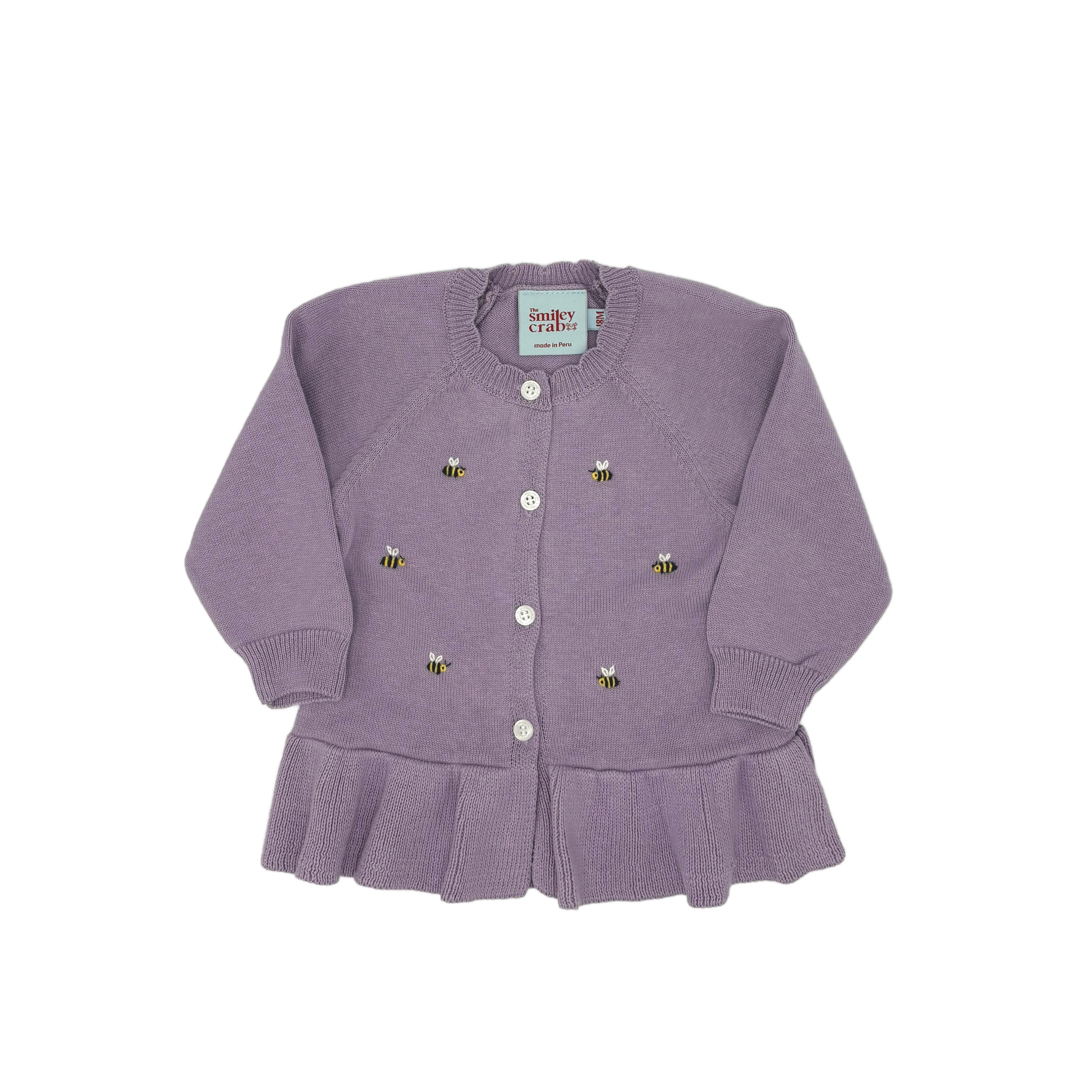 Purple Bee Cardigan
