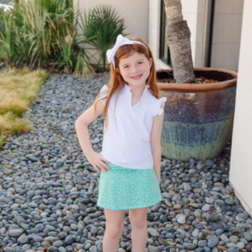 Green Floral Margot Skort