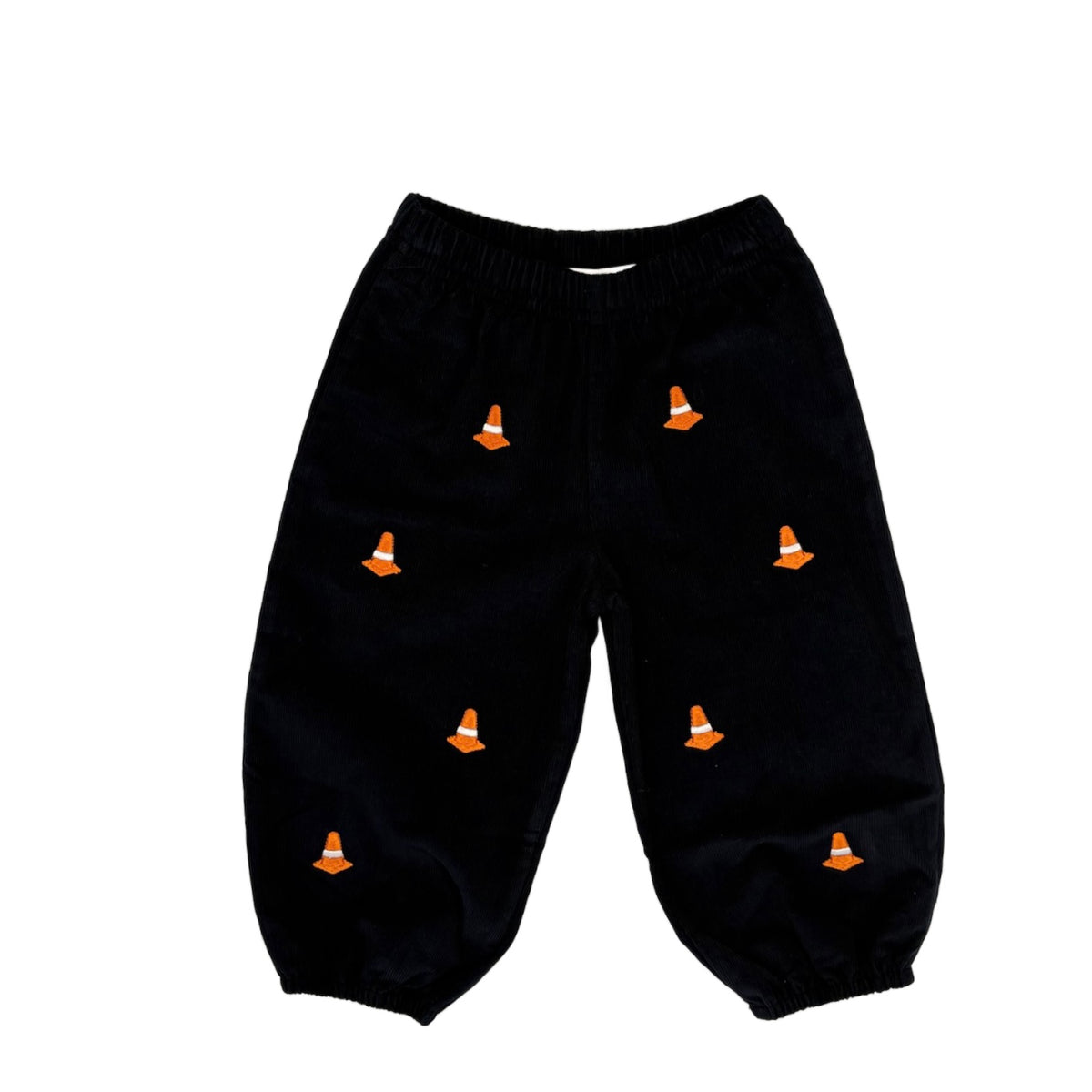 Navy Cone Cord Bubble Pants