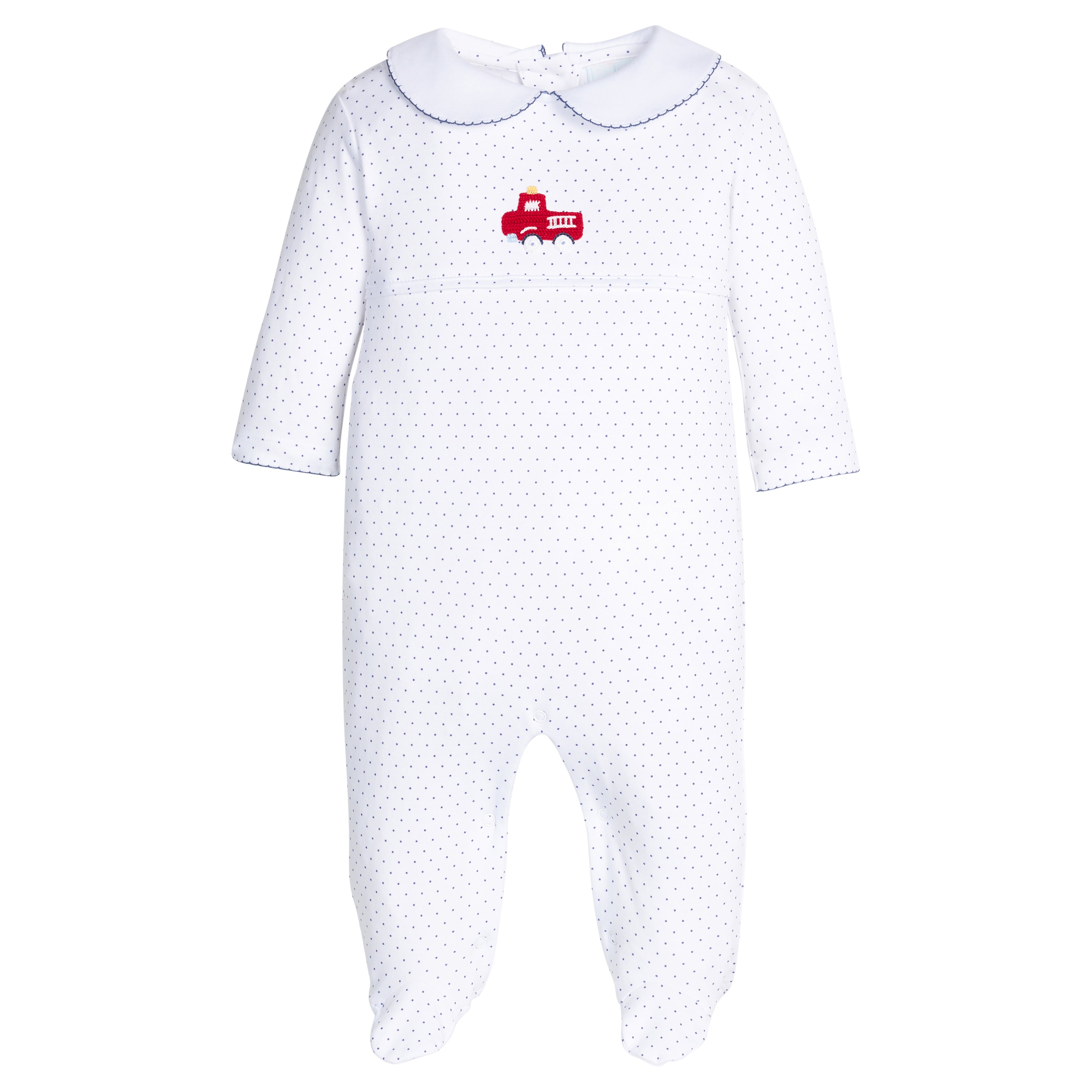 Crochet Firetruck Footie