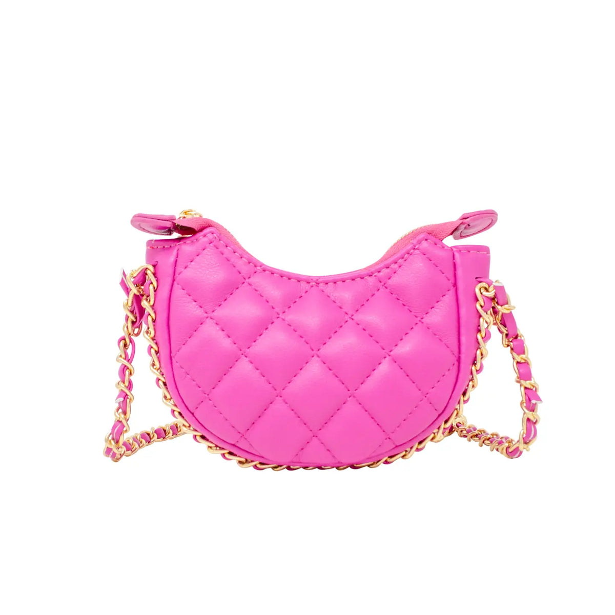 Pink Tiny Quilted Hobo Bag