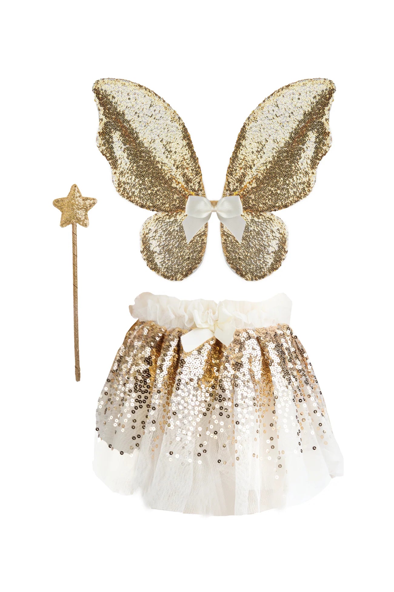 Gold Sequin Skirt Set