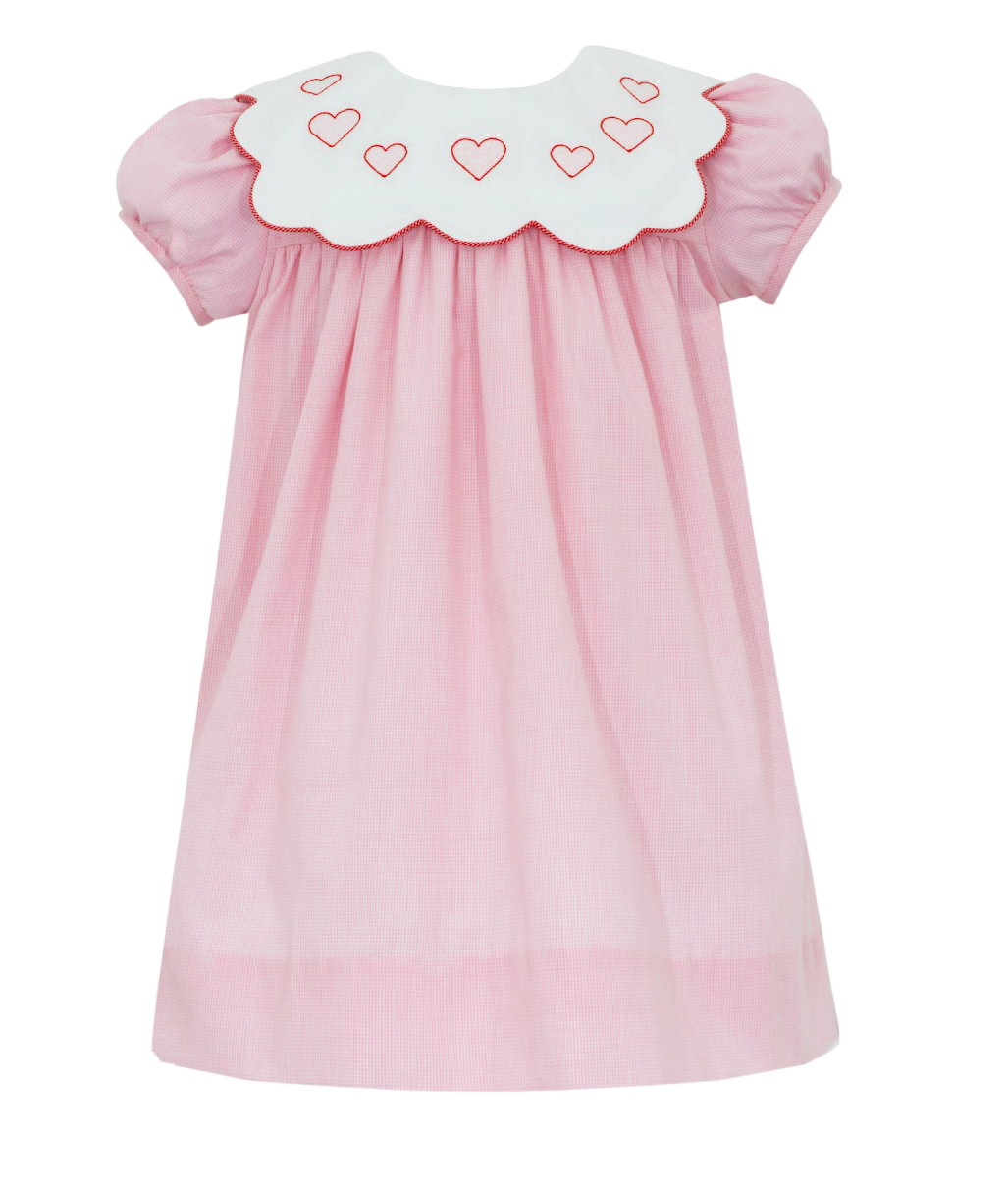 Pink Hearts Bib Dress