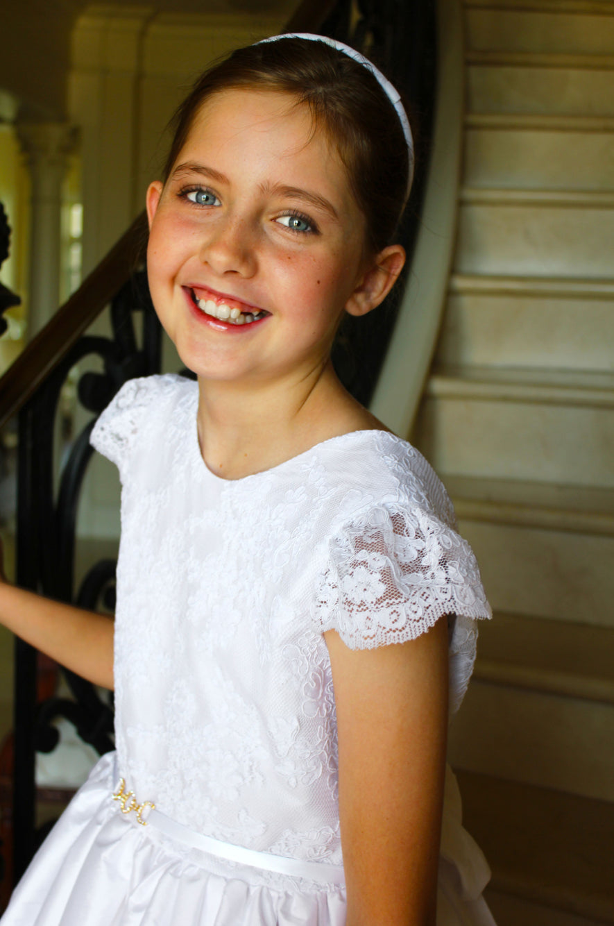 White Lace Dress 4992