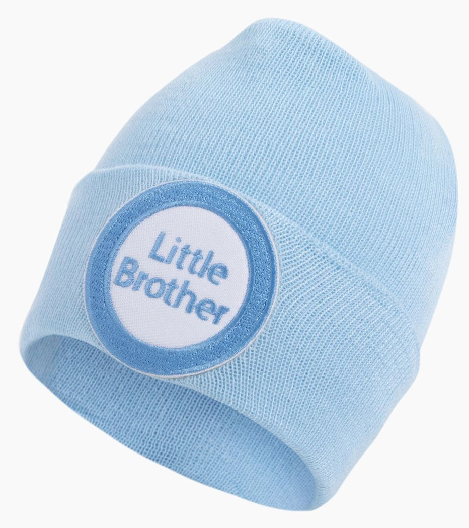 Blue Little Brother Baby Hat