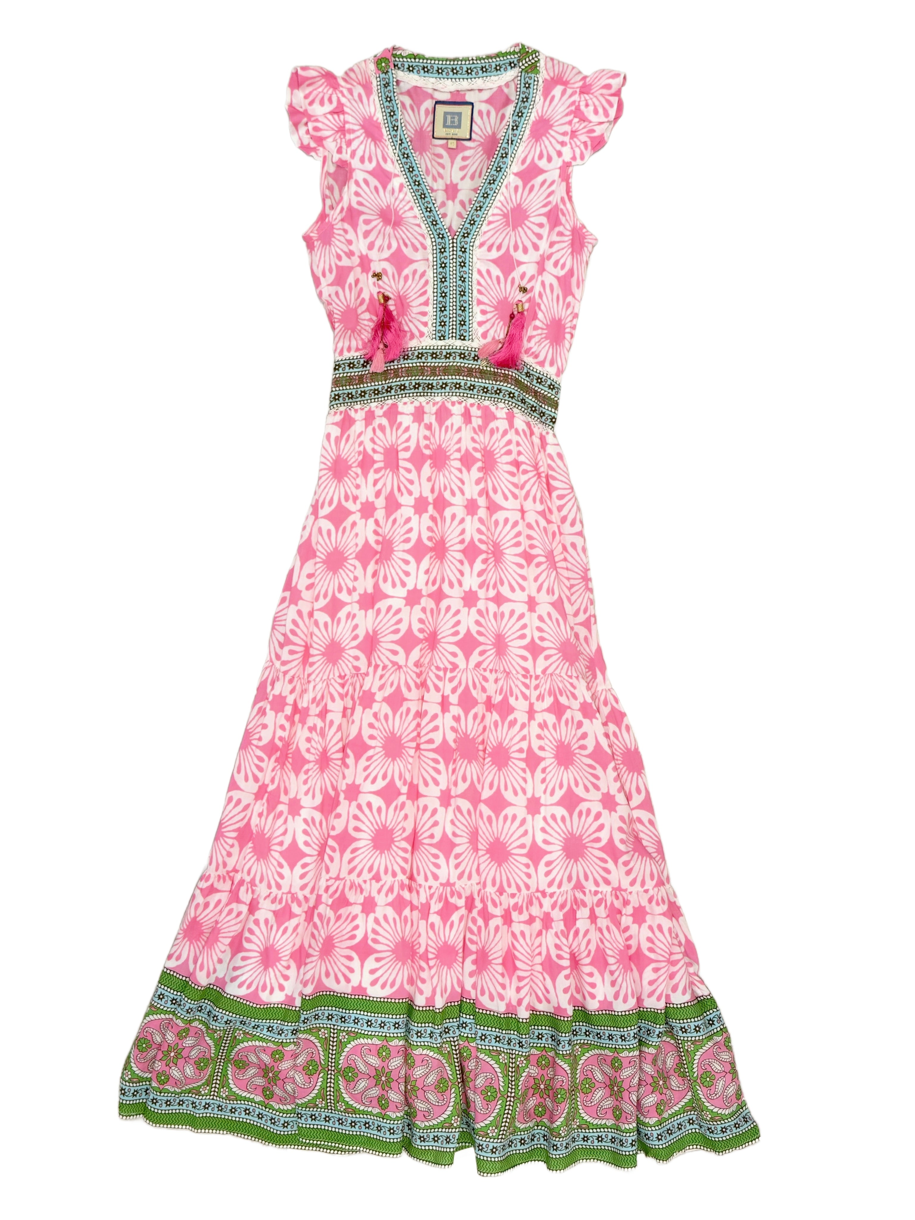 Pink Green Anabelle Maxi
