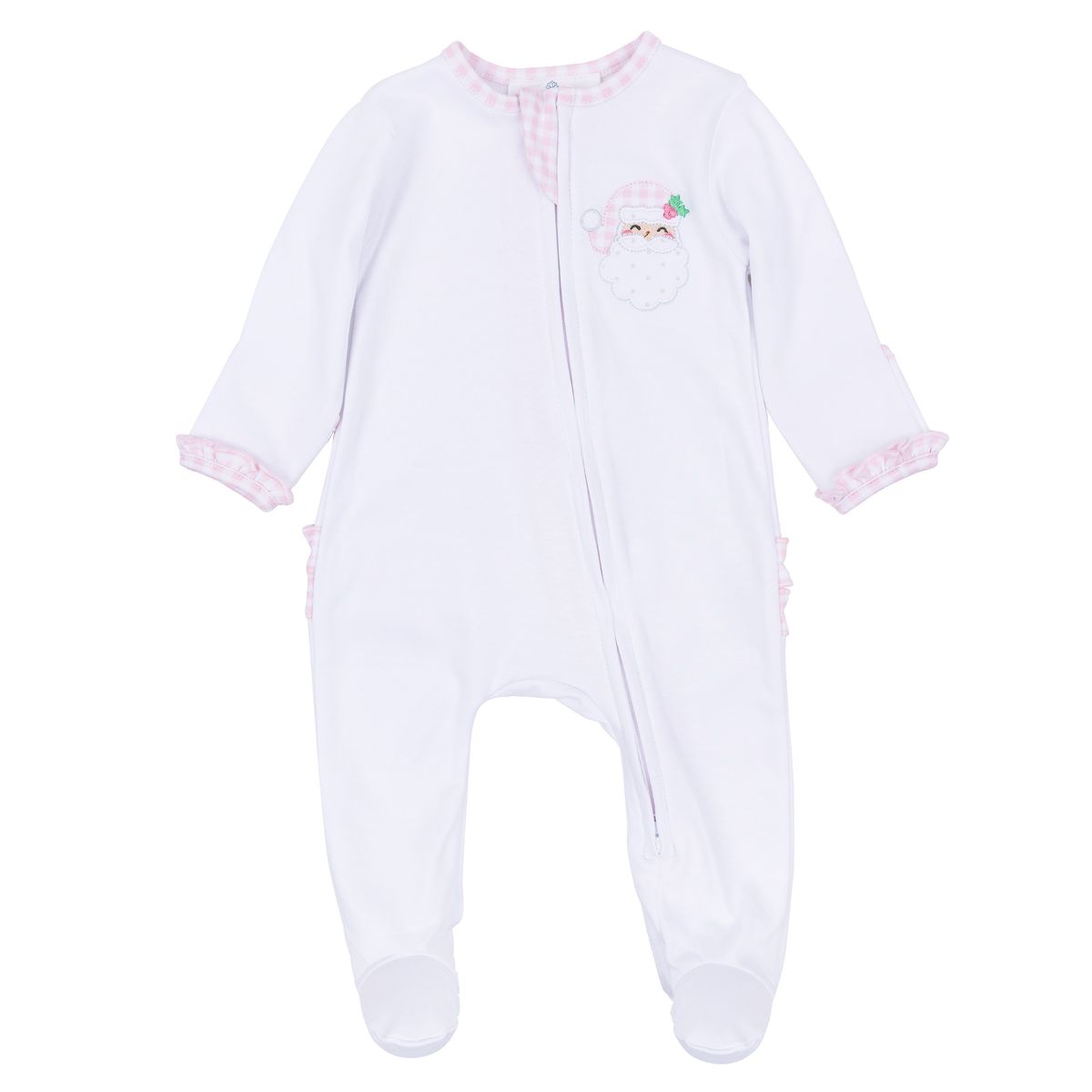 Sweet St. Nick Pink Footie