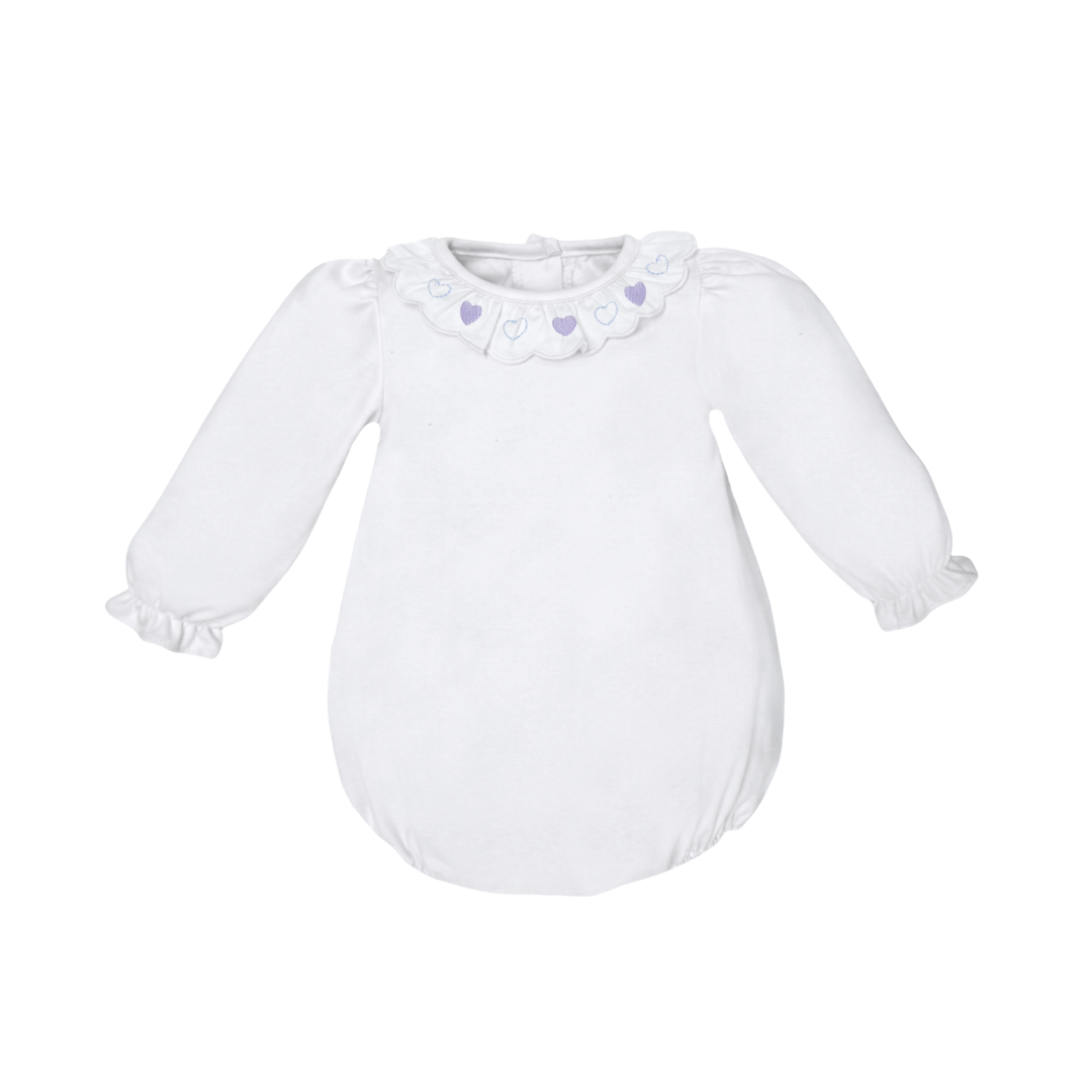Hearts Scalloped Knit Bubble