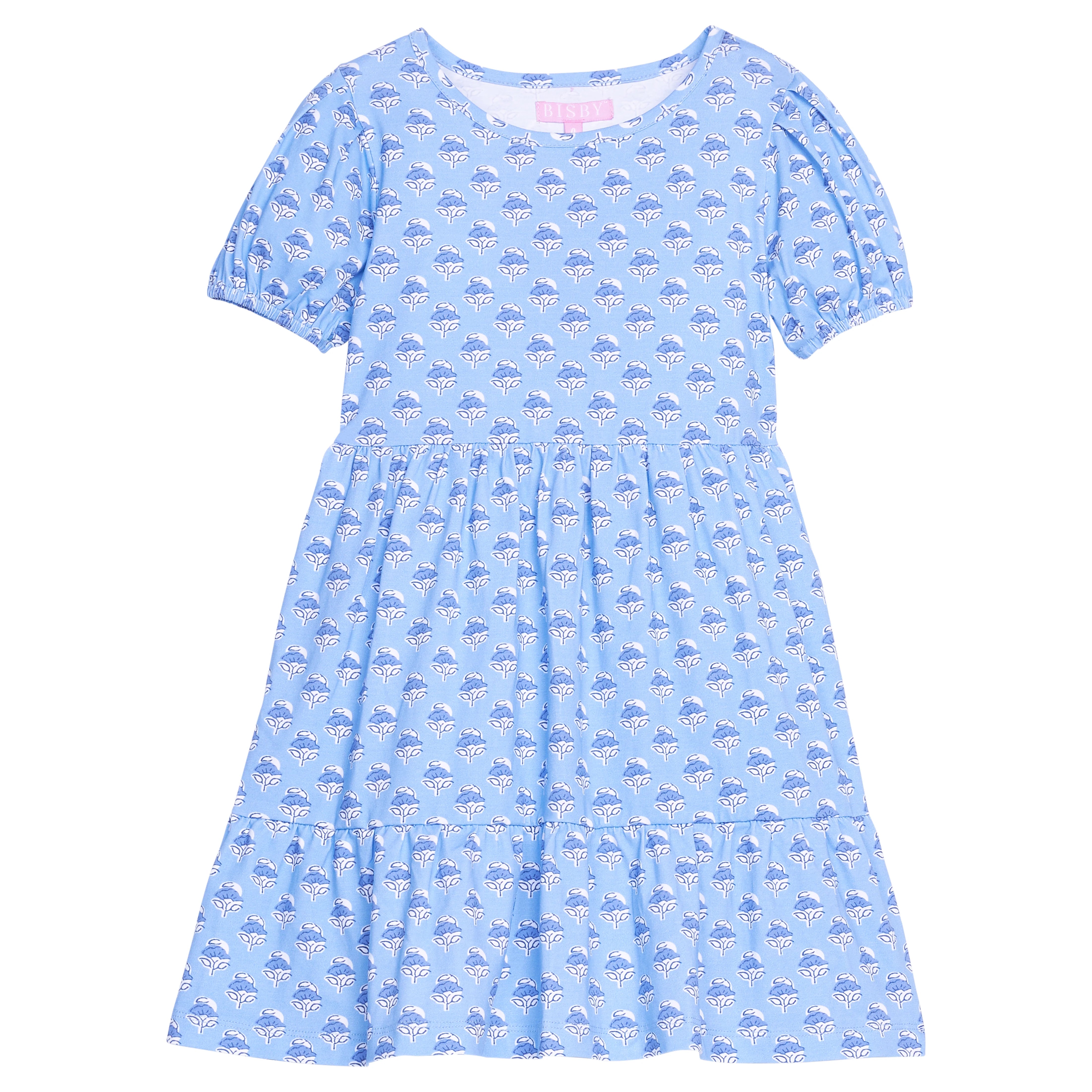 Cornflower Block Print Dress