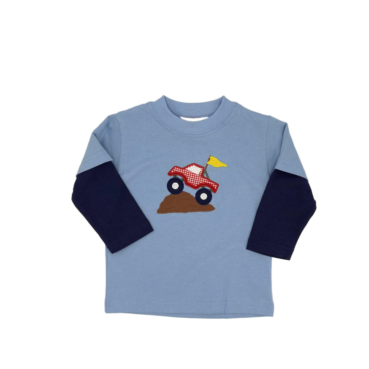 Blue and Navy Monster Truck Shirt
