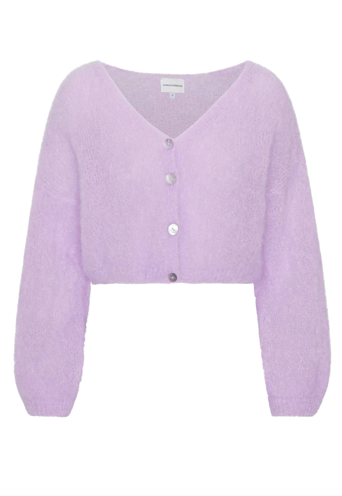 Lilac Cornelia Cropped Cardigan