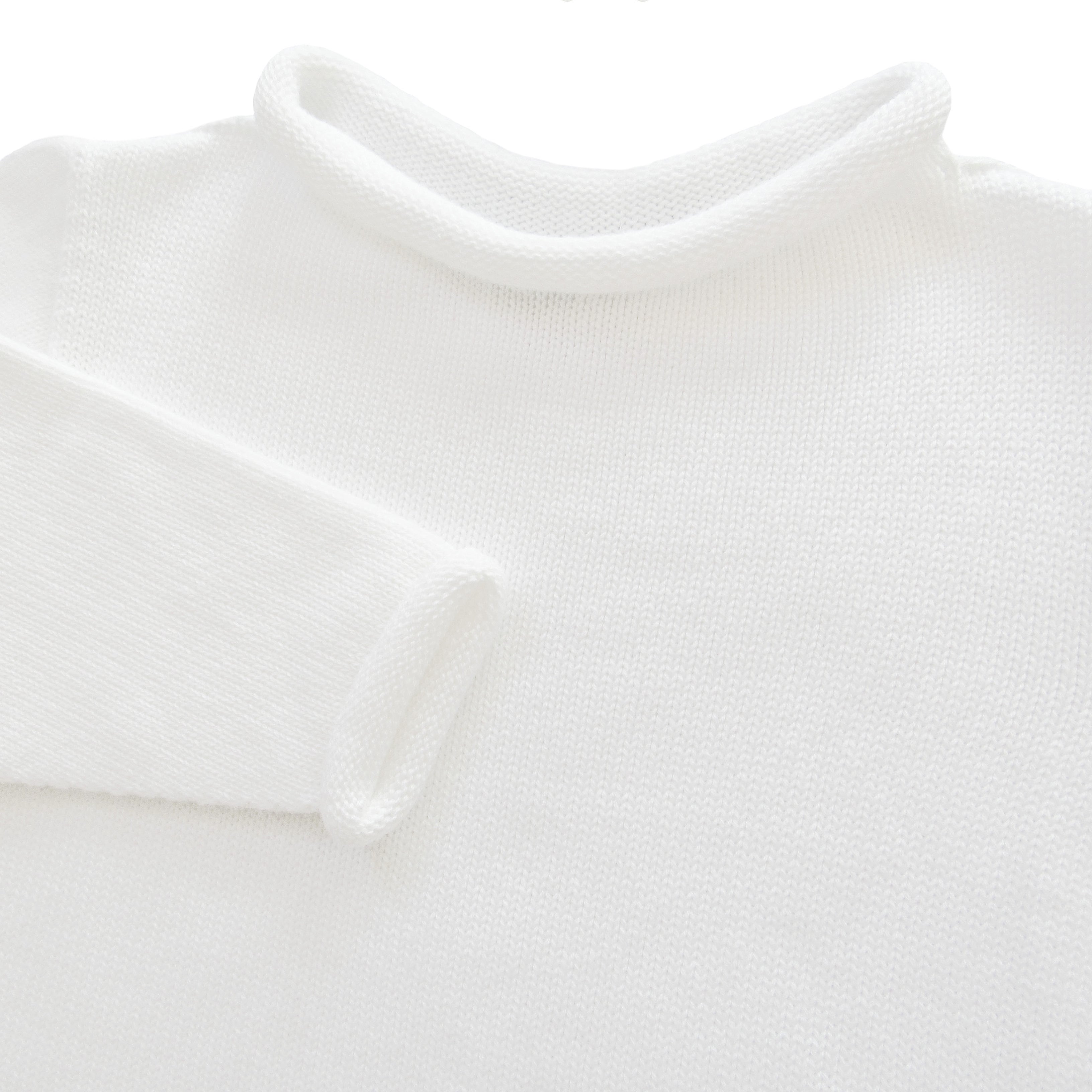 White Rollneck Sweater