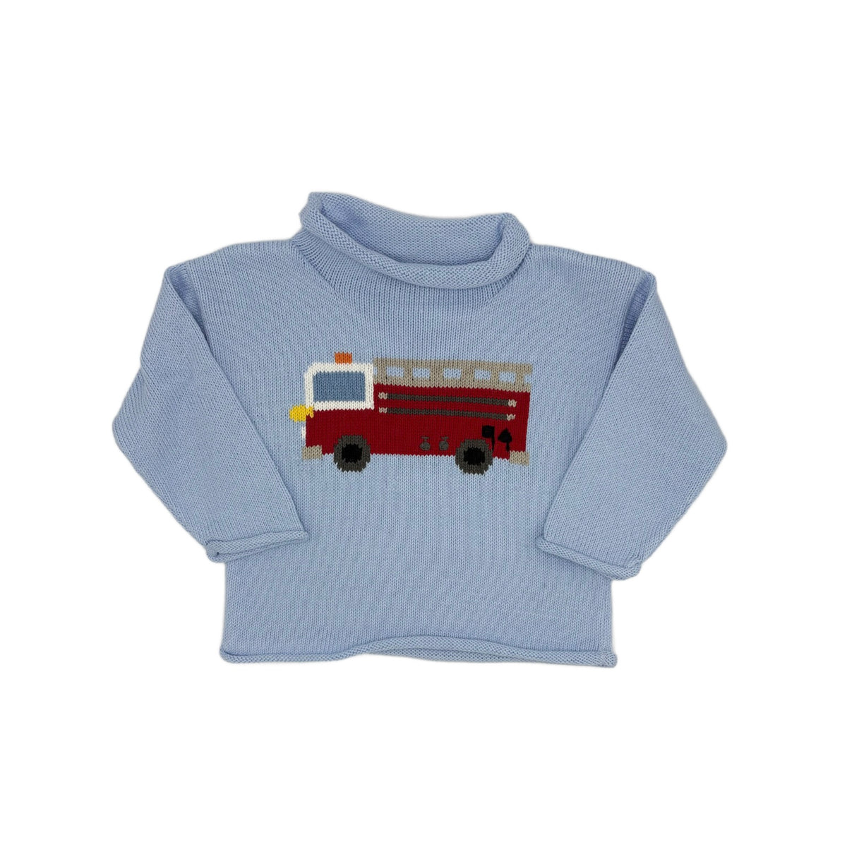 Sky Blue Firetruck Sweater