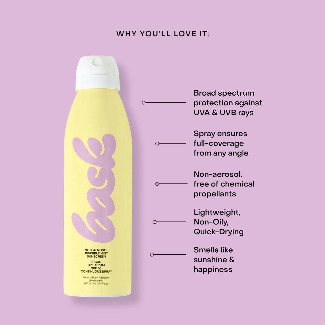 Bask SPF 50 Spray