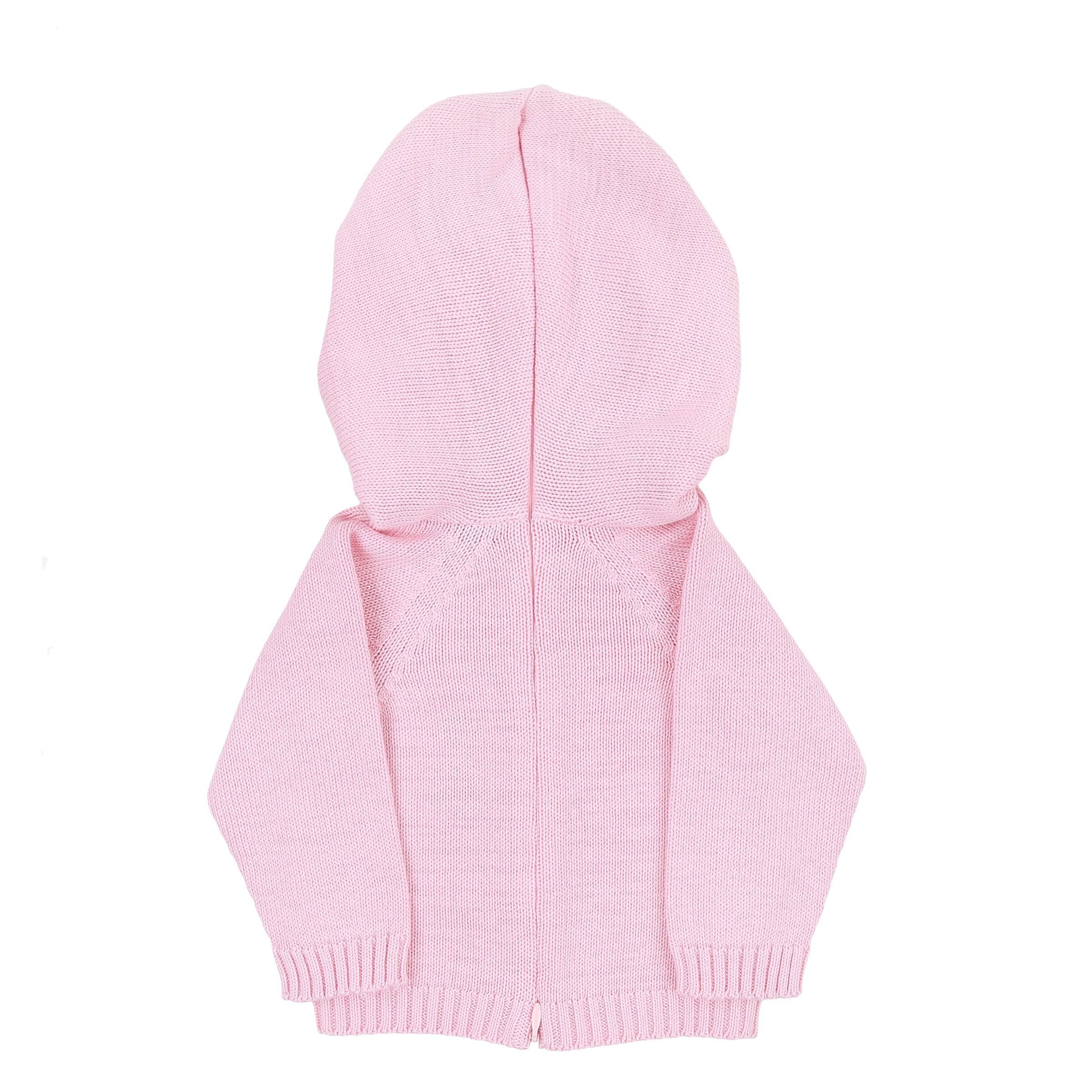 Pink Hooded Zip Pullover