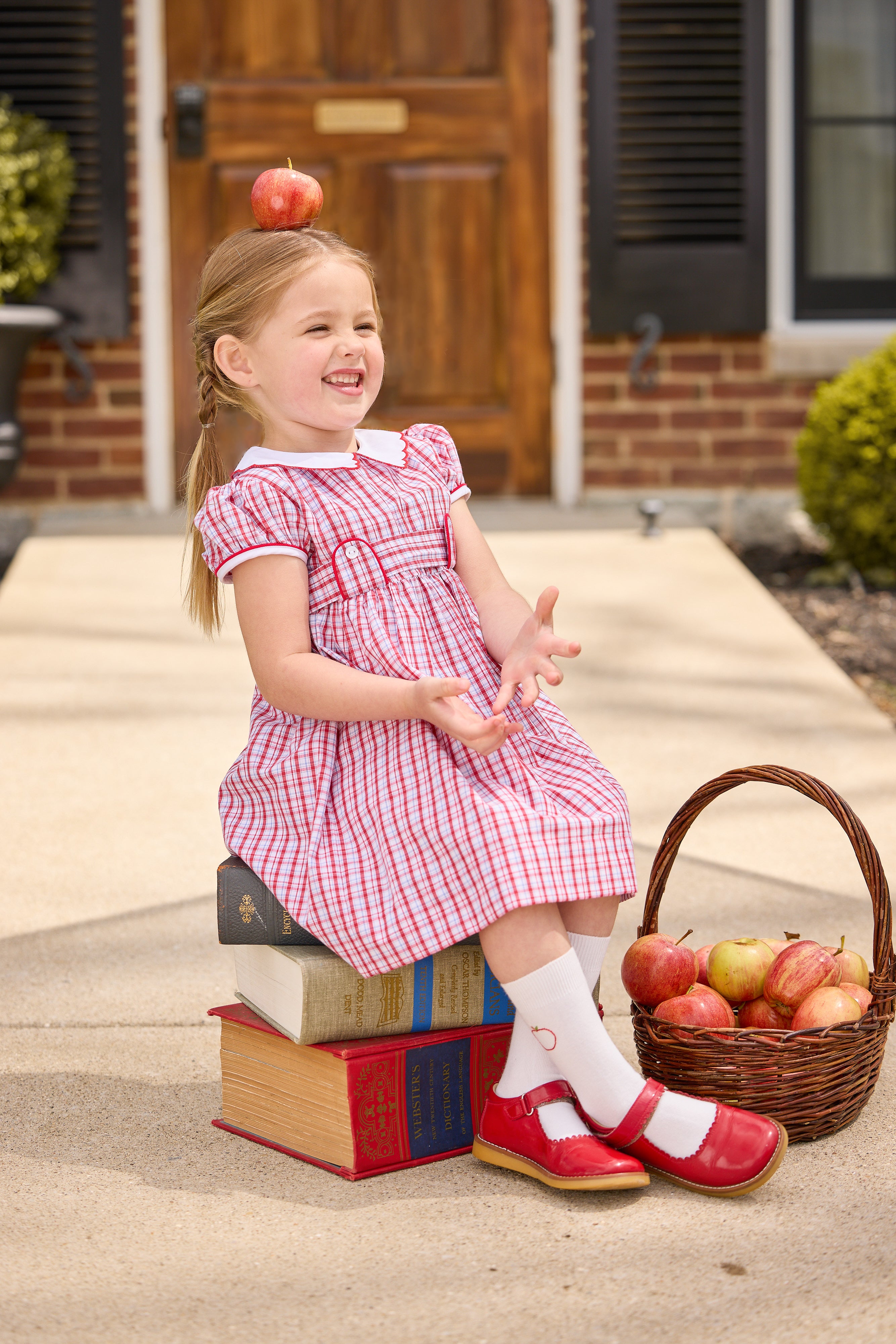 Hartford Plaid Bibie Dress