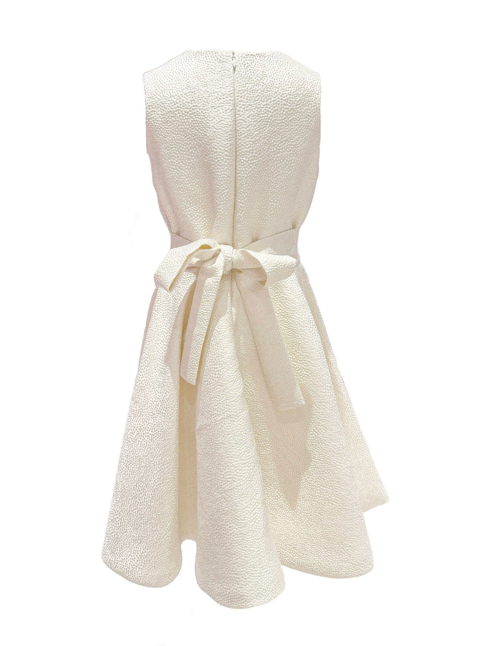 Sleeveless Ivory Sparkle Dress