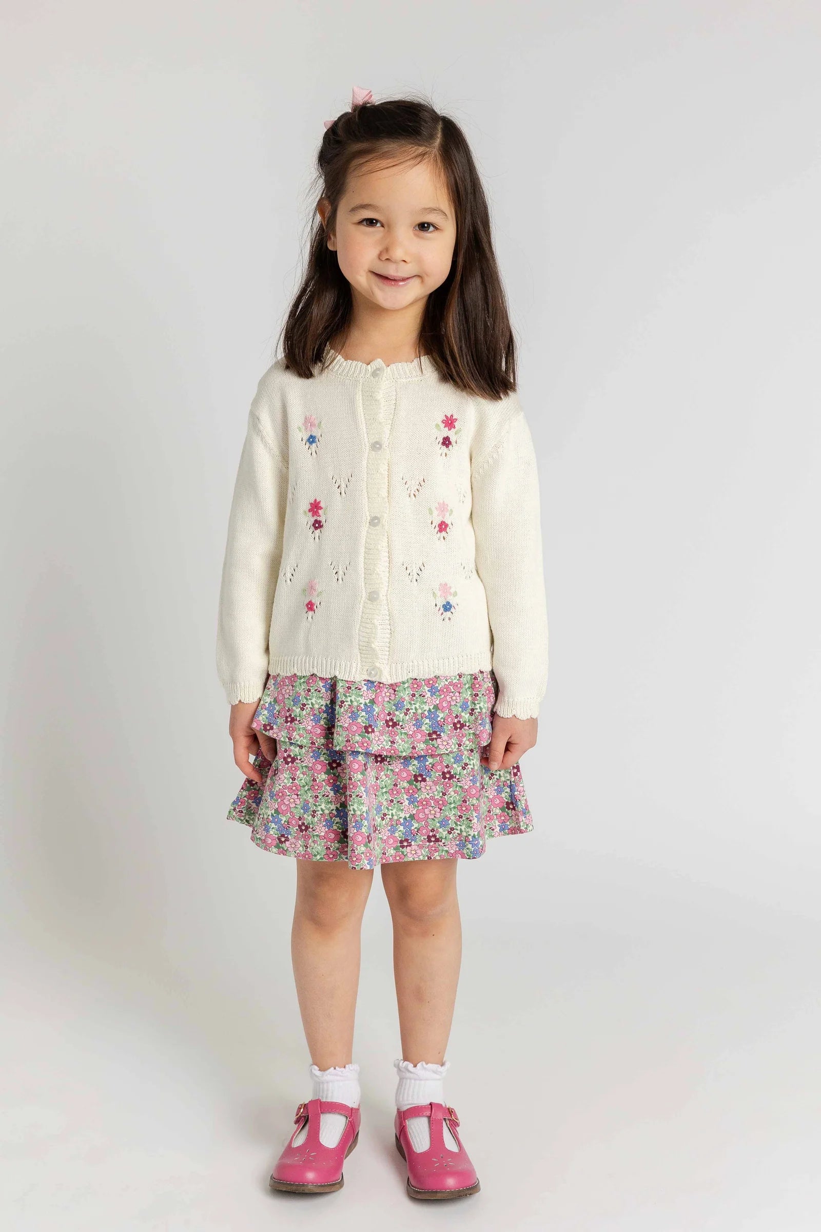 Flower Embroidered Cardigan